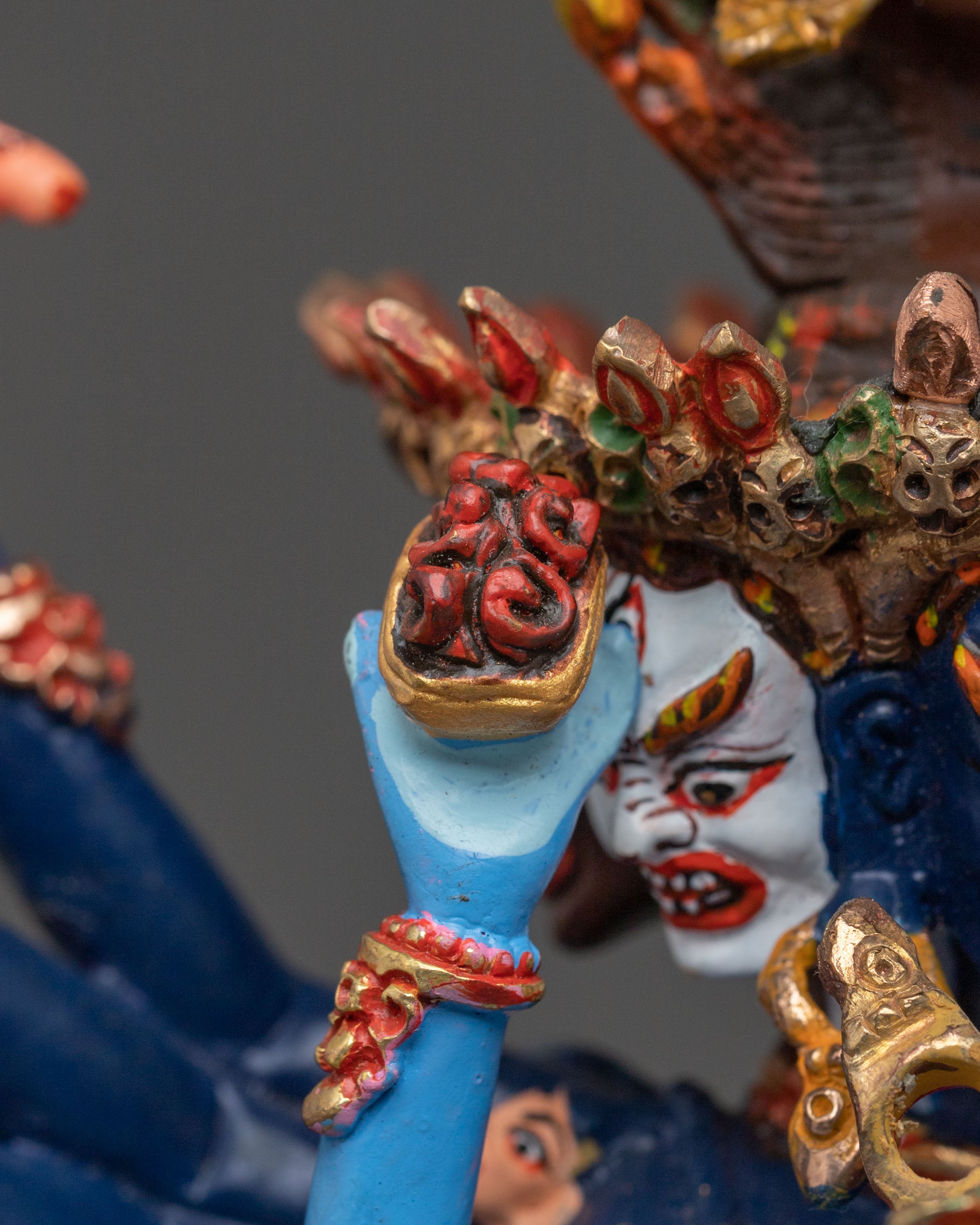 Hevajra Sacred Sculpture: Buddhist Altar Sculpture
