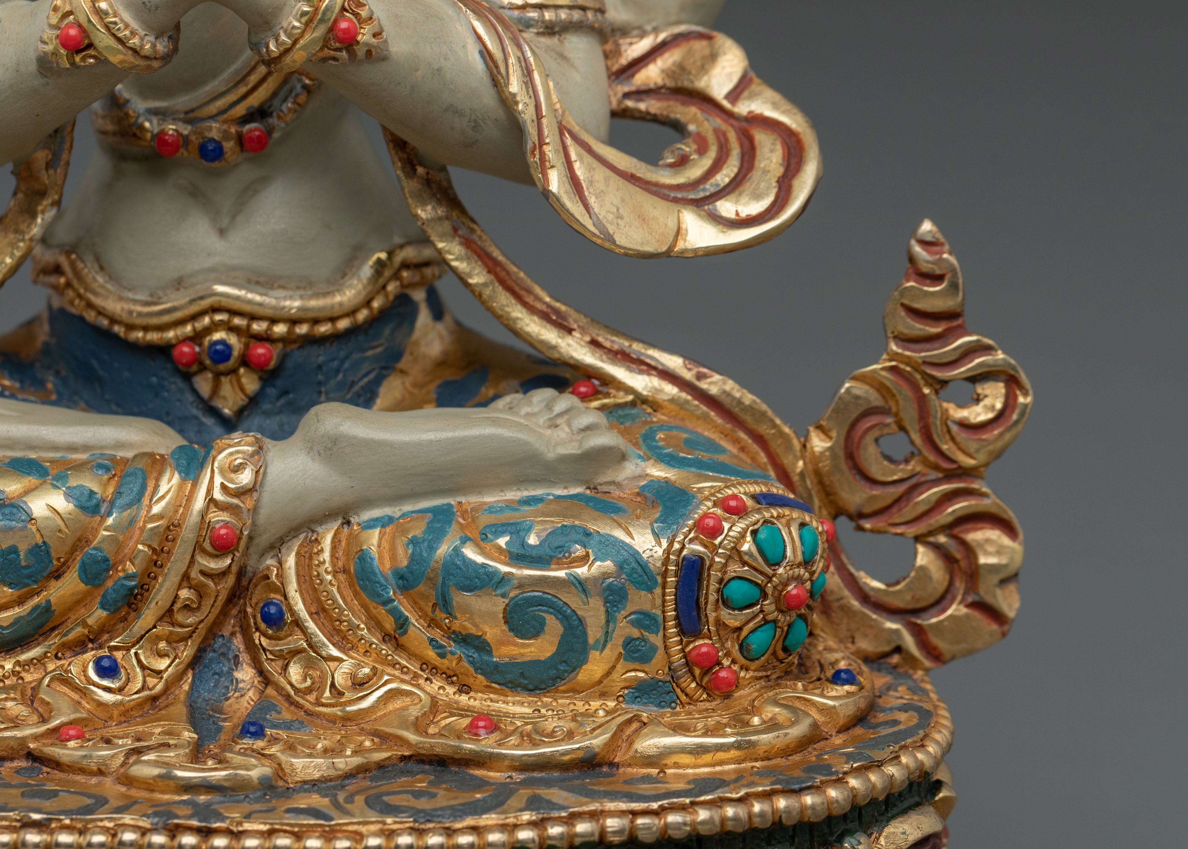 24k Gold Coated Chenrezig Statue | Embodiment of Infinite Compassion