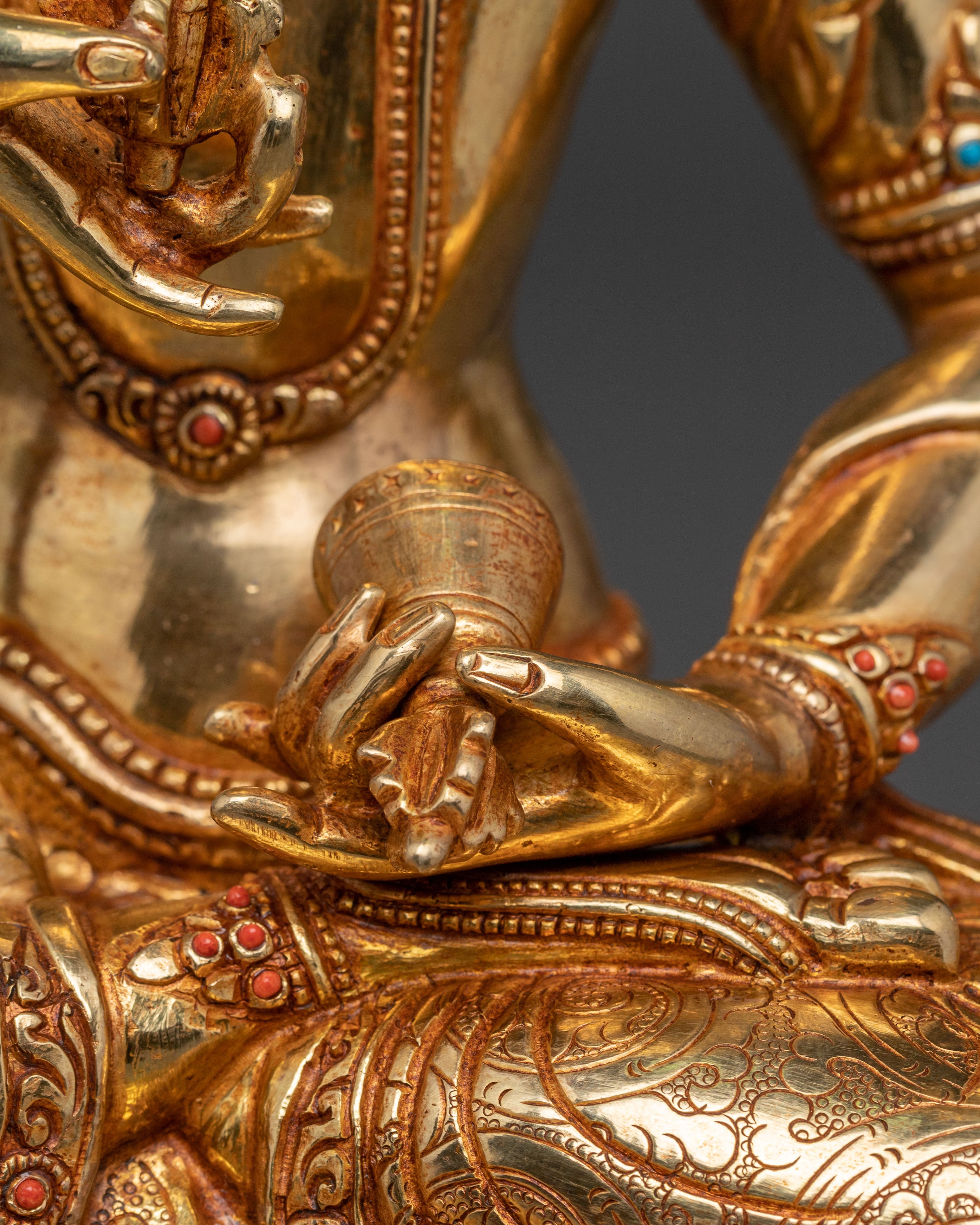 Purification Icon Vajrasattva Golden Statue | Vajrasattva Artwork