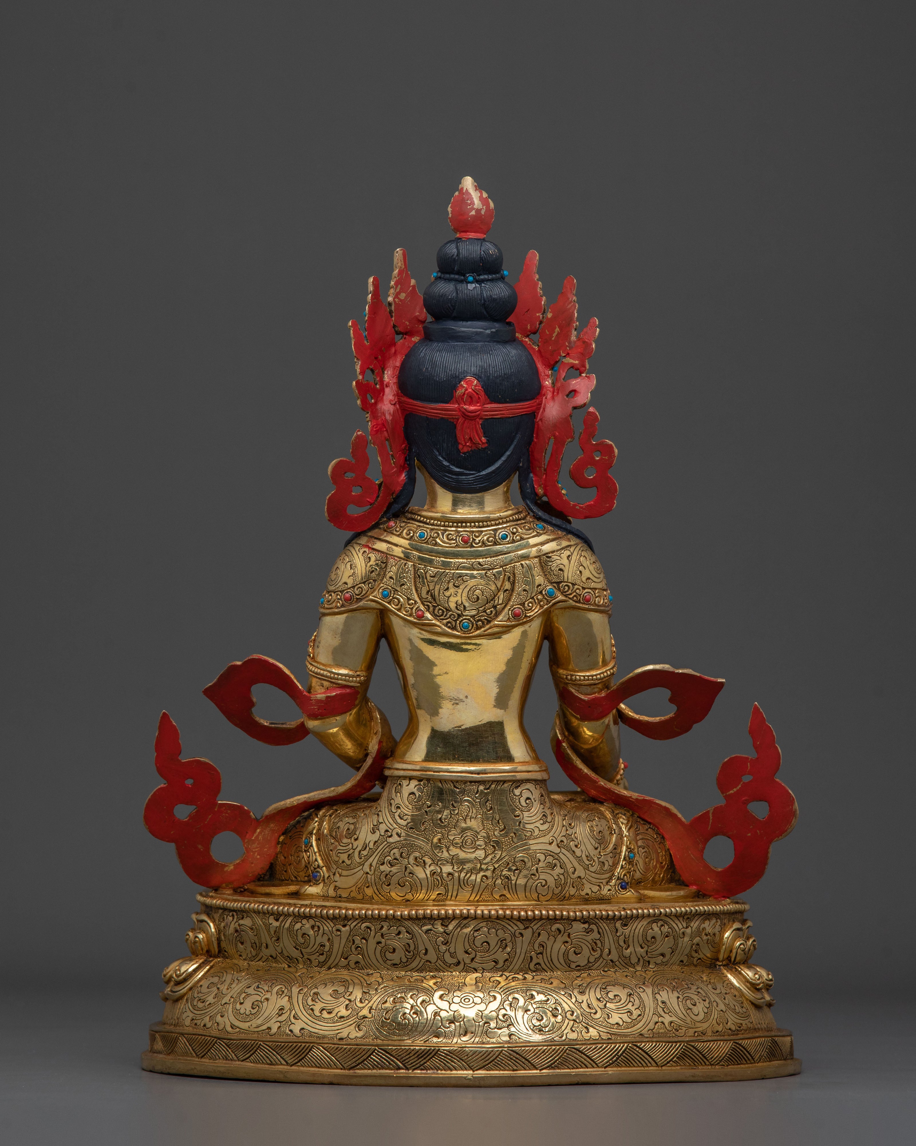 Kshitigarbha Tibetan Sculpture: Bodhisattva of Compassion