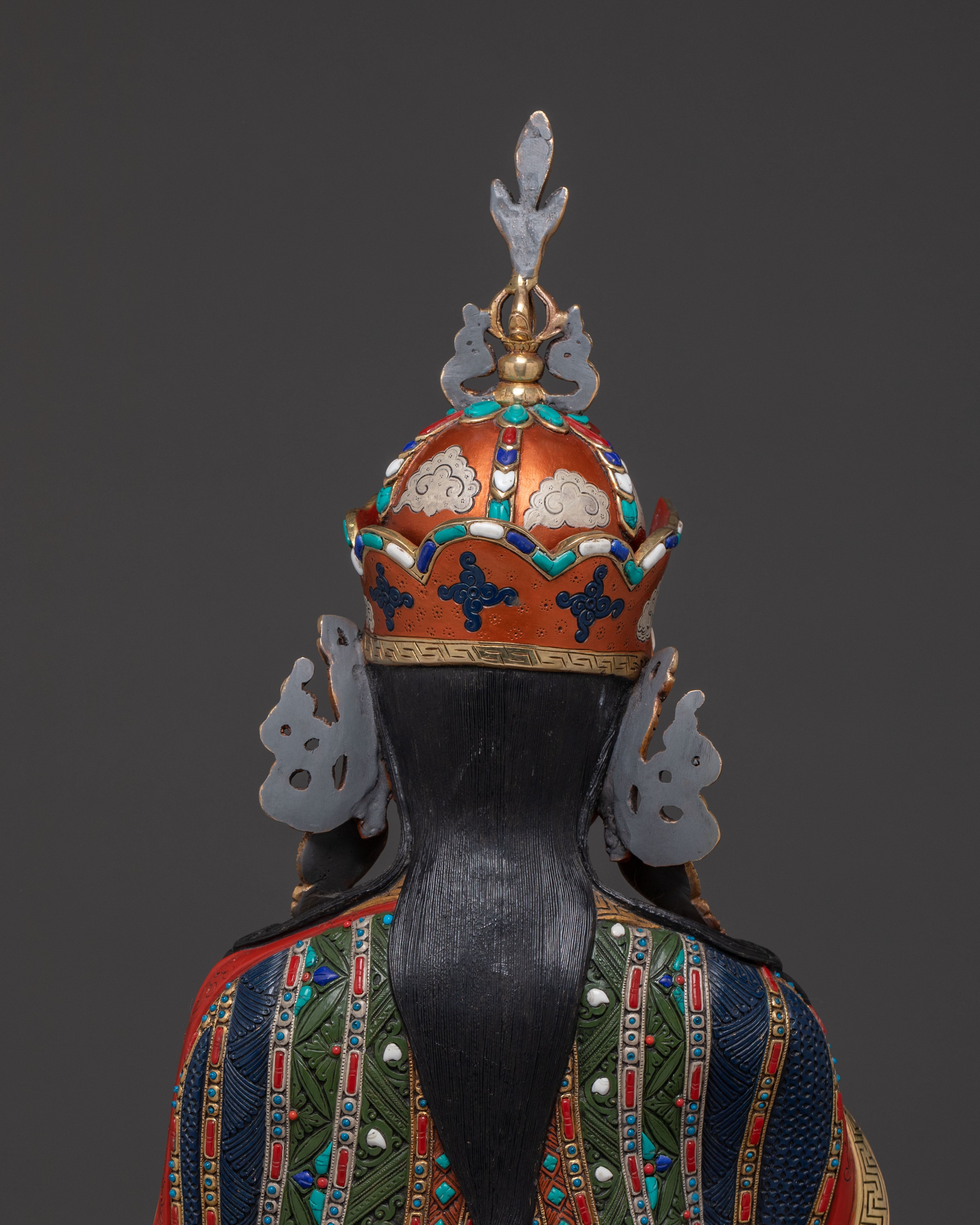 Padmasambhava 24k Gold Gilded Blessing Statue