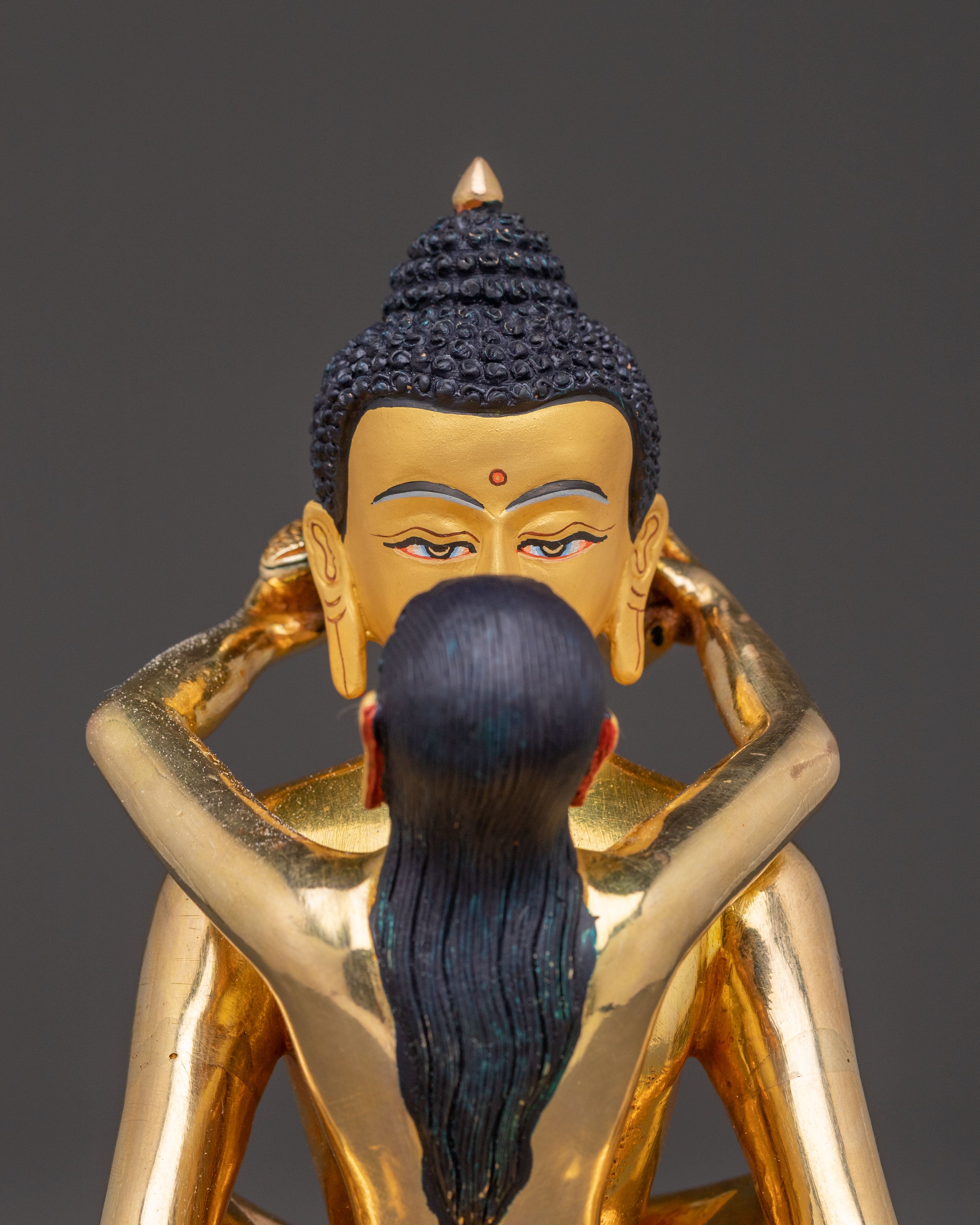 Samantabhadra Consort Sacred Statue – 24K Gilded Copper