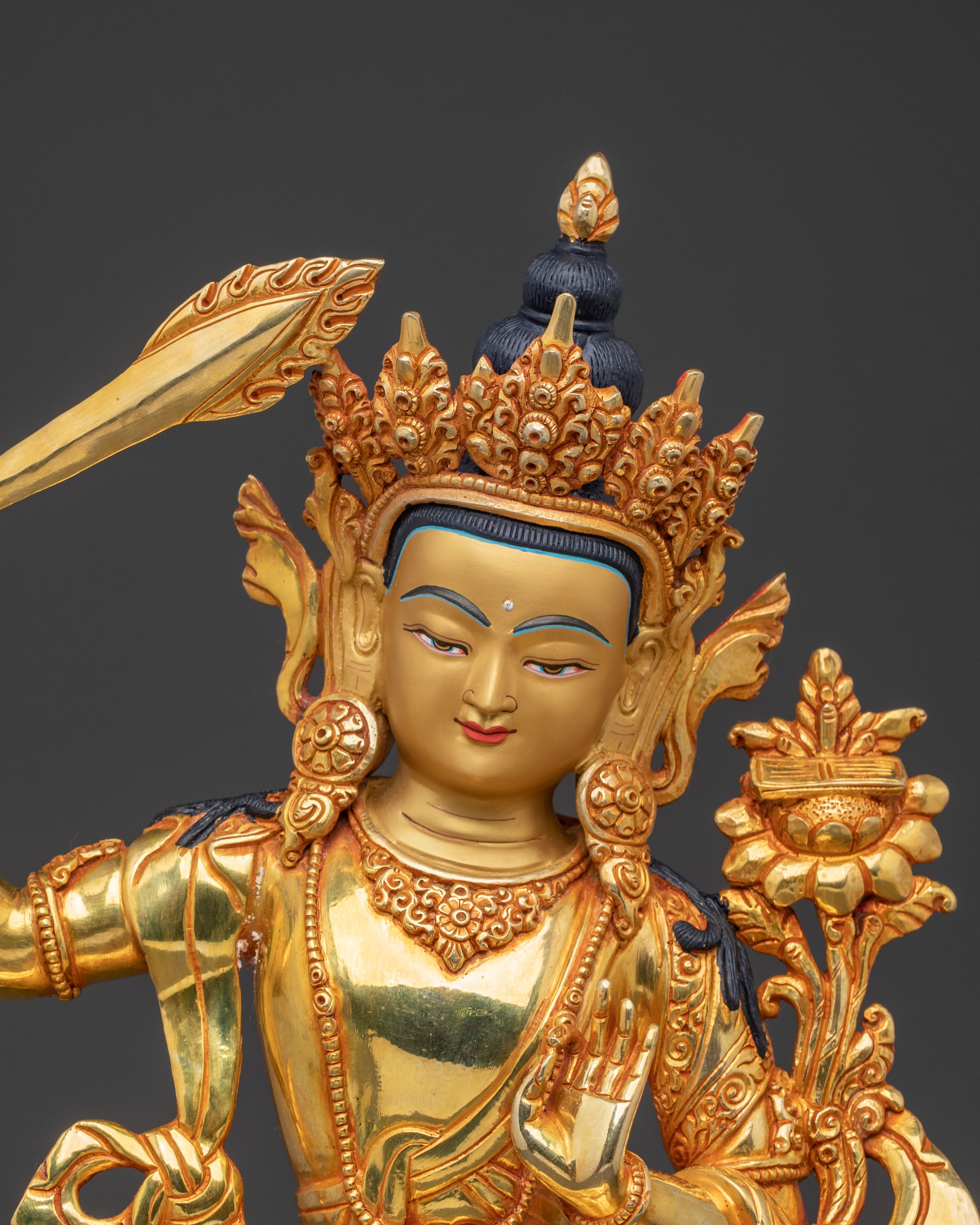 Manjushri Tibetan Bodhisattva Statue – Gentle Glory