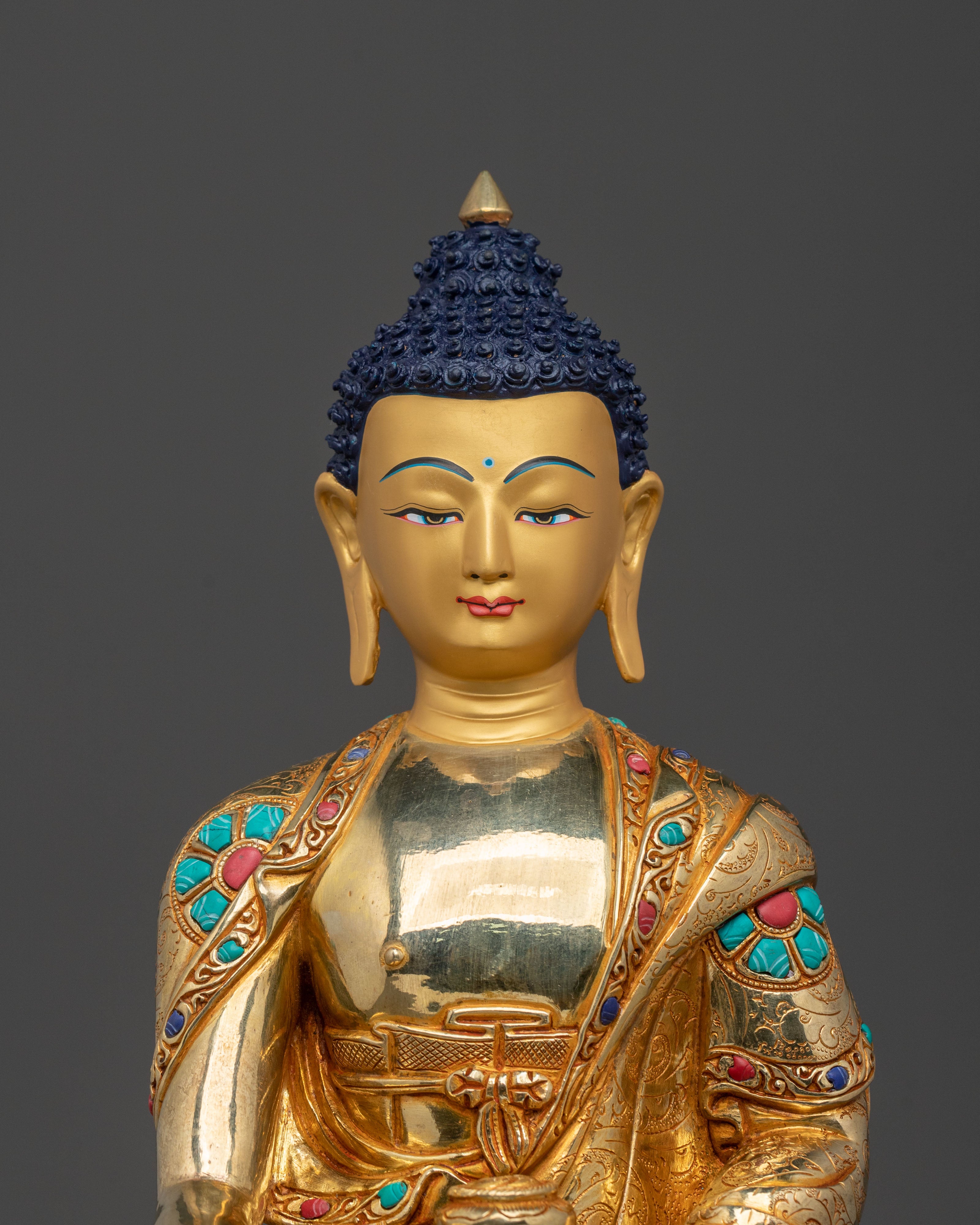 Tibetan Shakyamuni Buddha Altar Statue | Historical Buddha of Enlightenment