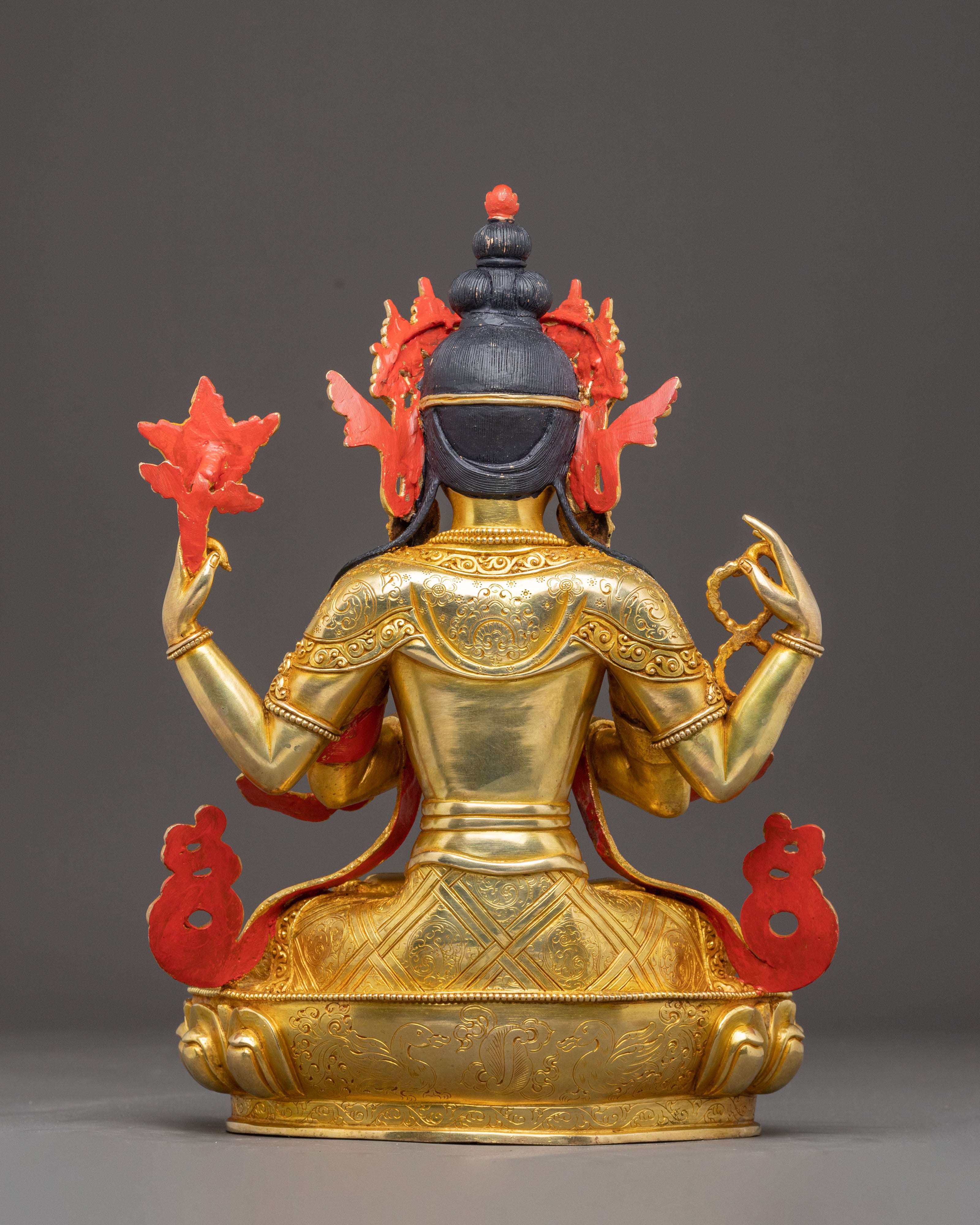 Handcrafted Statue of Chenrezig | Avalokiteshvara, Bodhisattva of Compassion