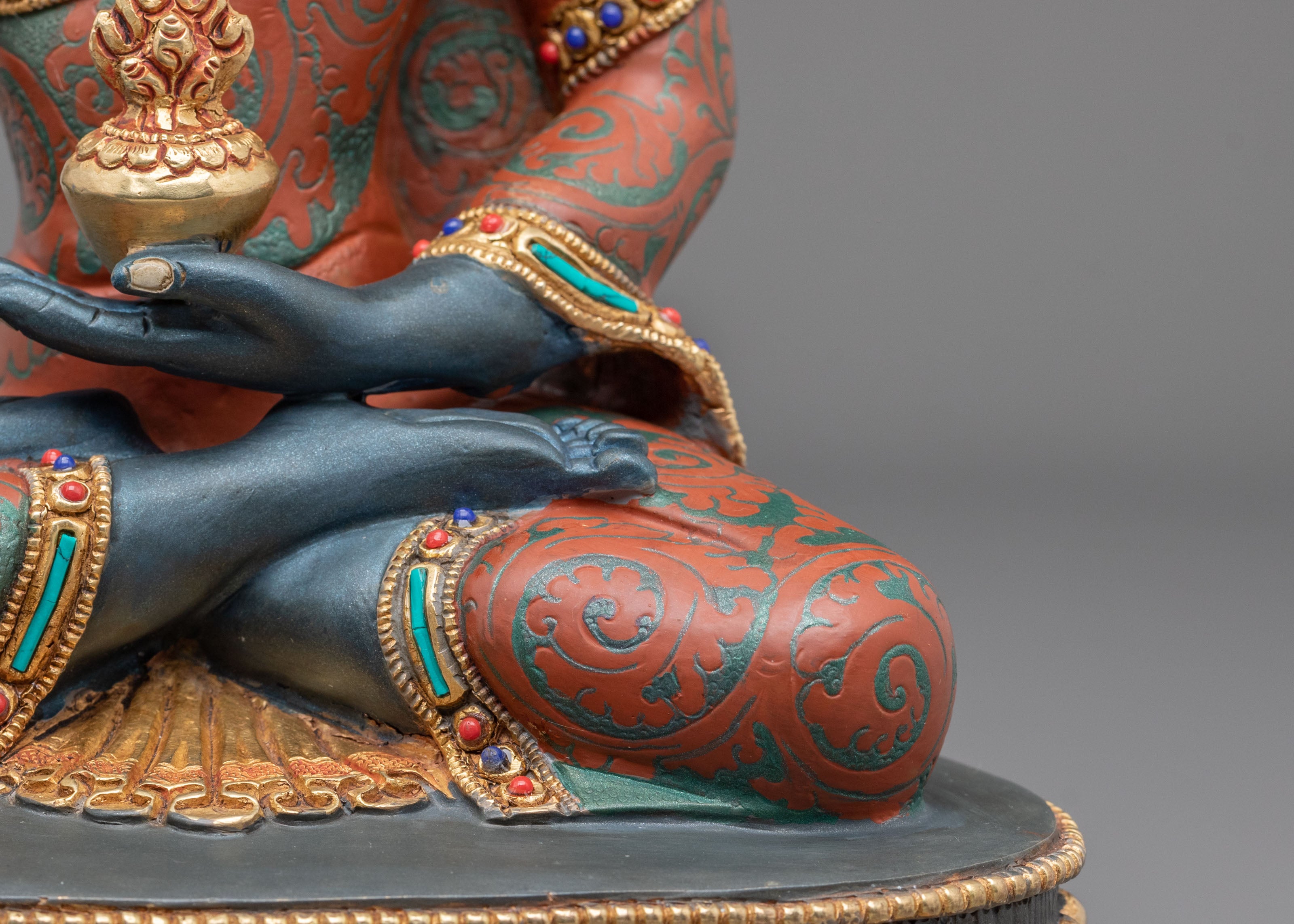 Bhaiṣajyaguru Statue | 24K Gold Gilded Figurine