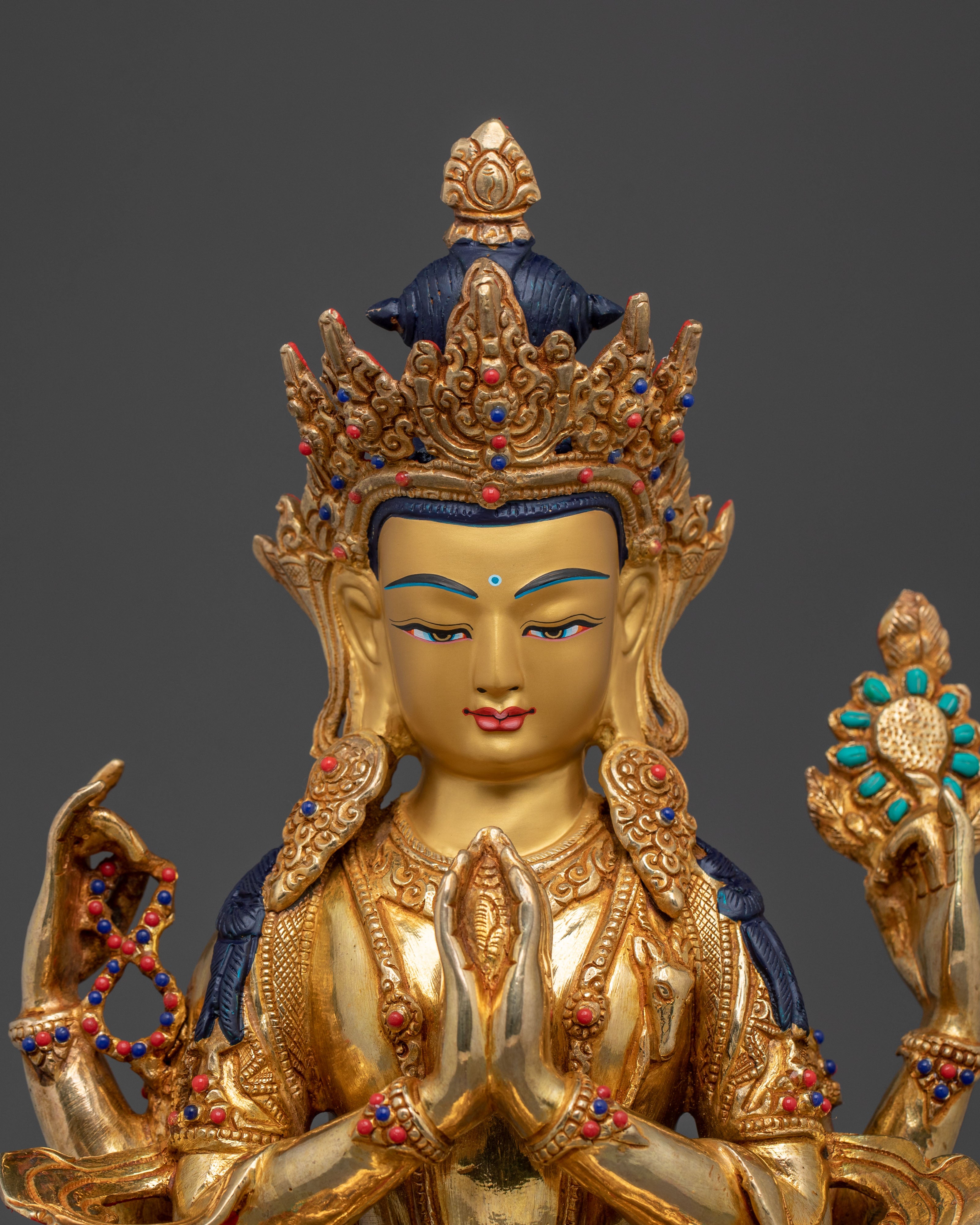 Four-Armed Chenrezig Statue | Buddhist Home Decor