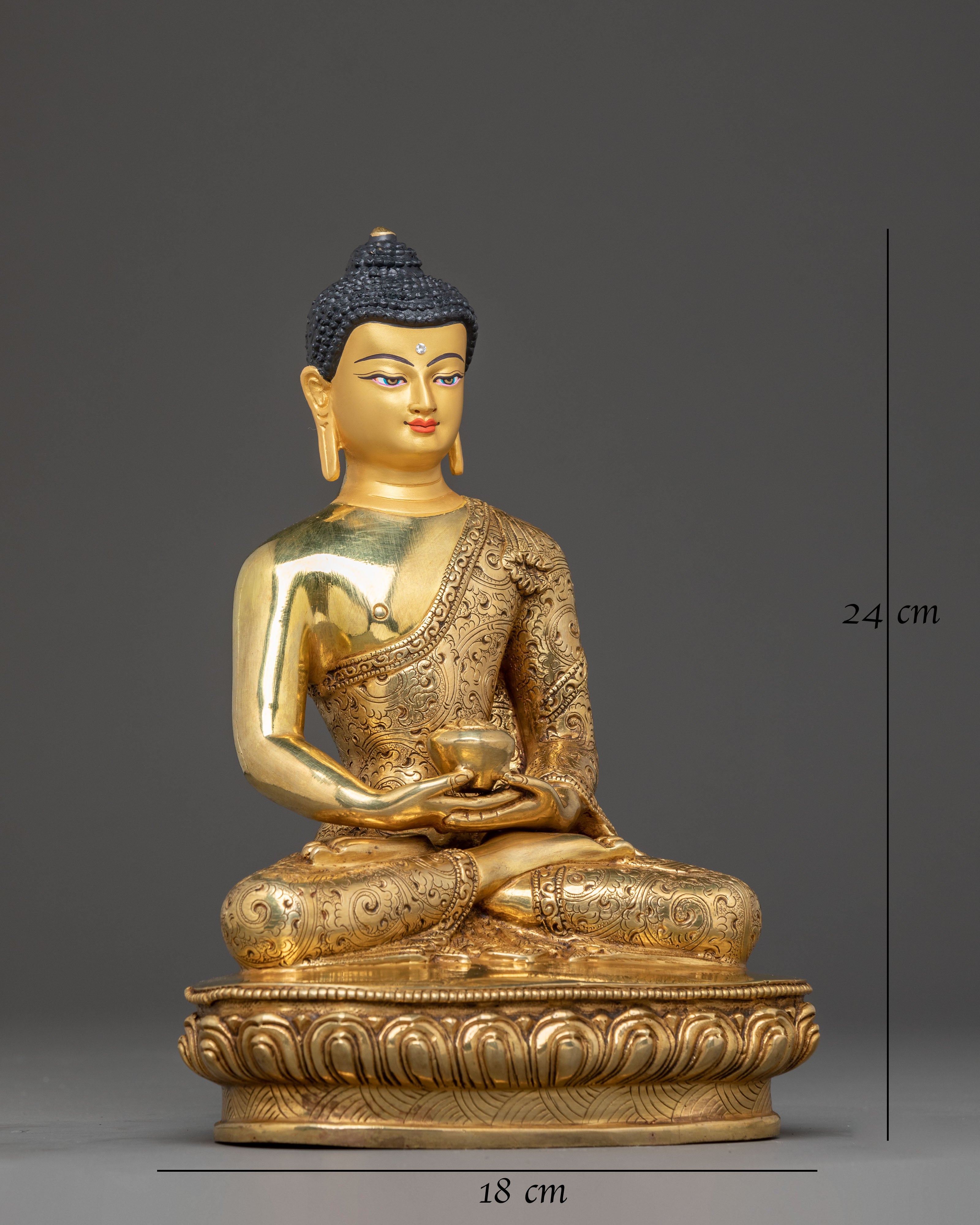 Handcrafted Amitabha Golden Statue