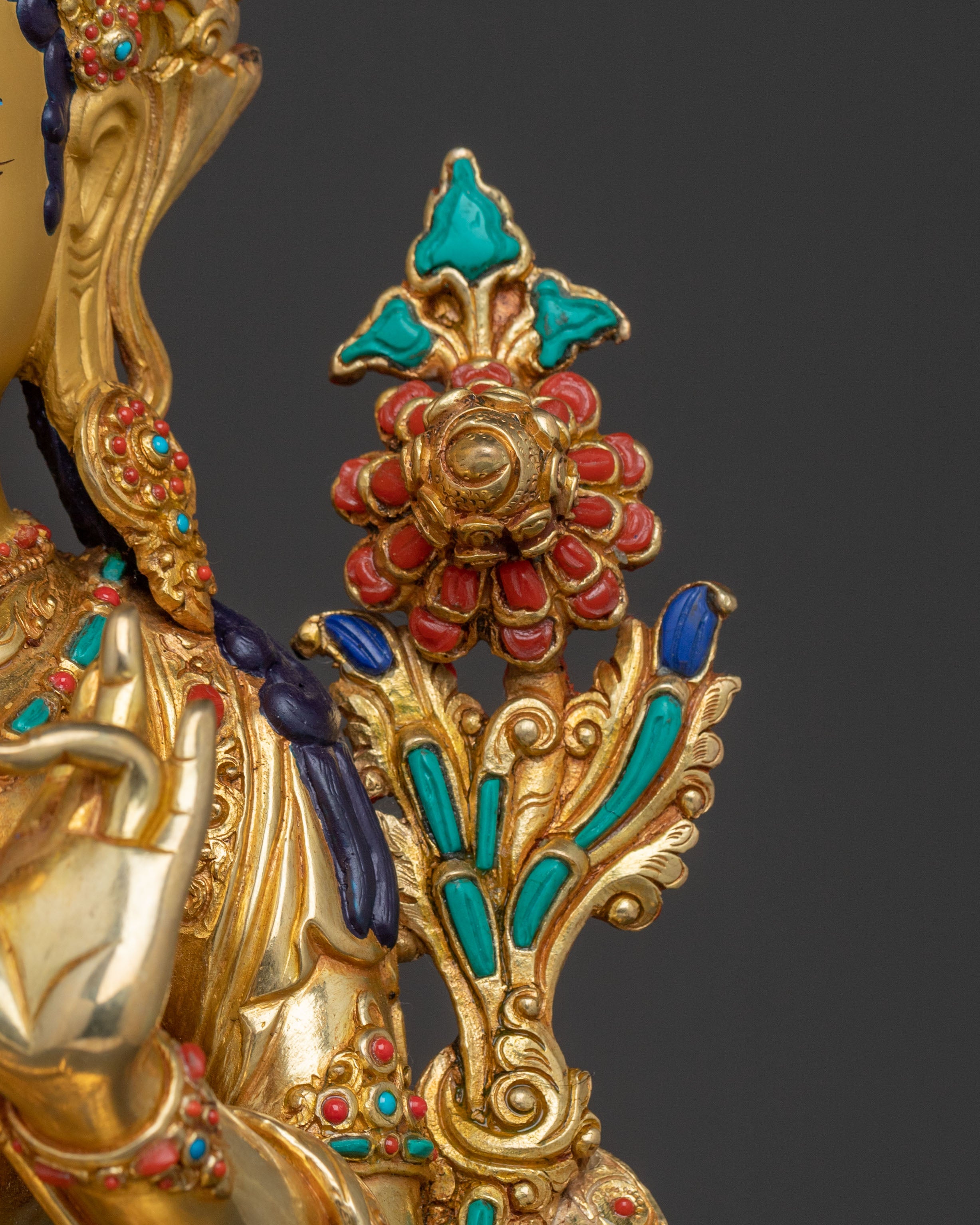 Green Tara Wisdom Mercy Statue | Guardian of Compassion and Wisdom