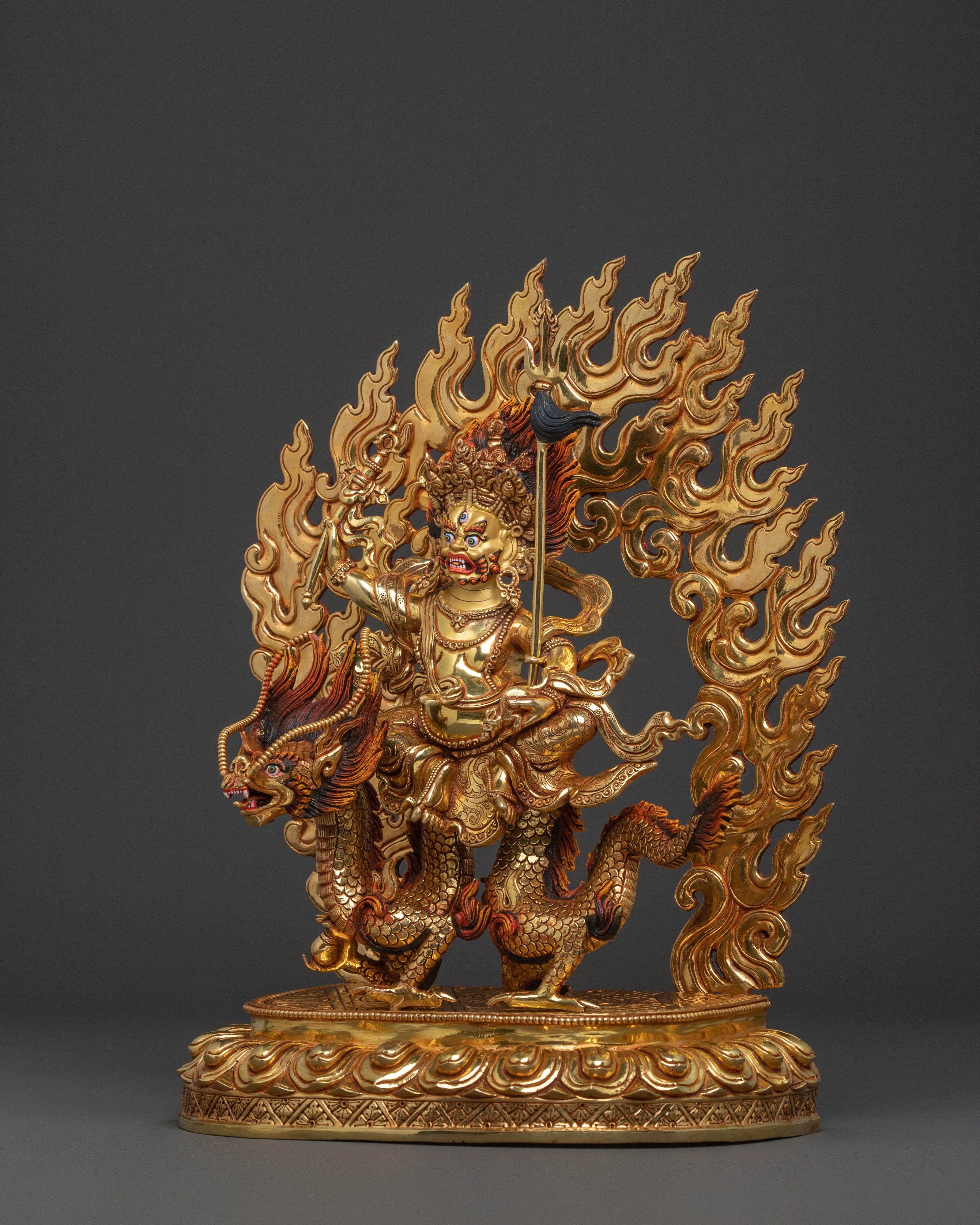 White Dzambhala Sacred Statue | Wealth God