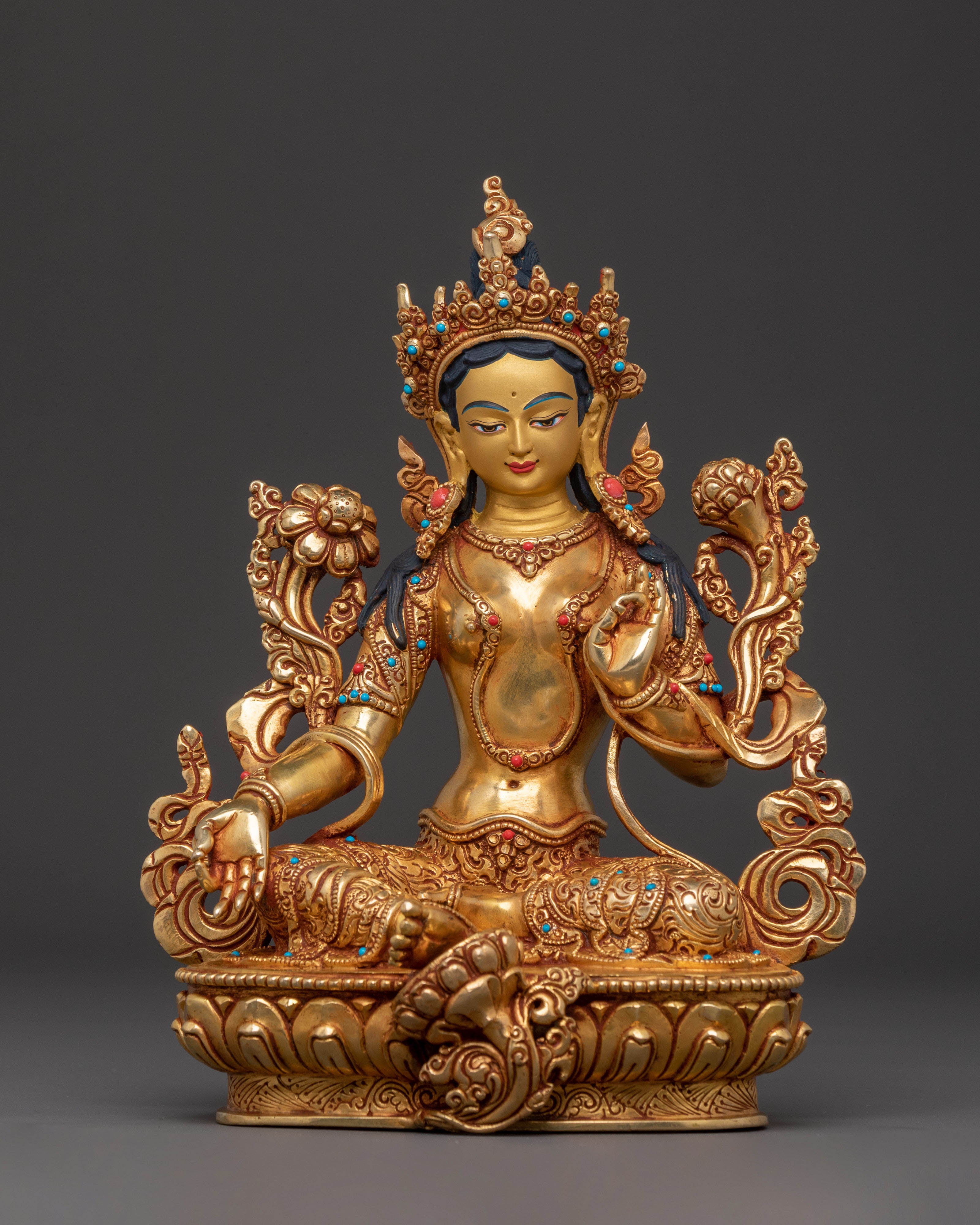 Green Tara Statue