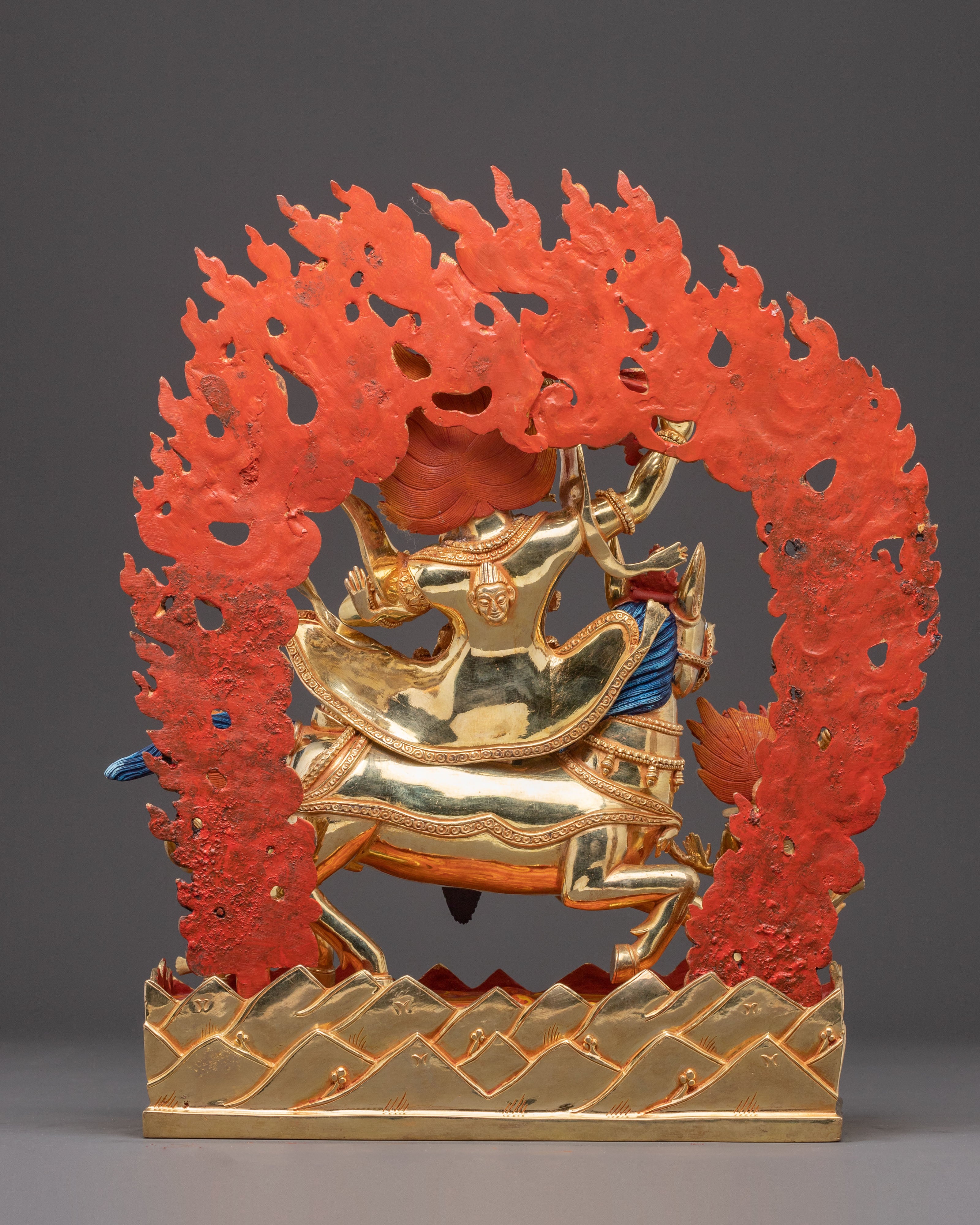 Golden Statue of Palden Lhamo | Fierce Tibetan Protector