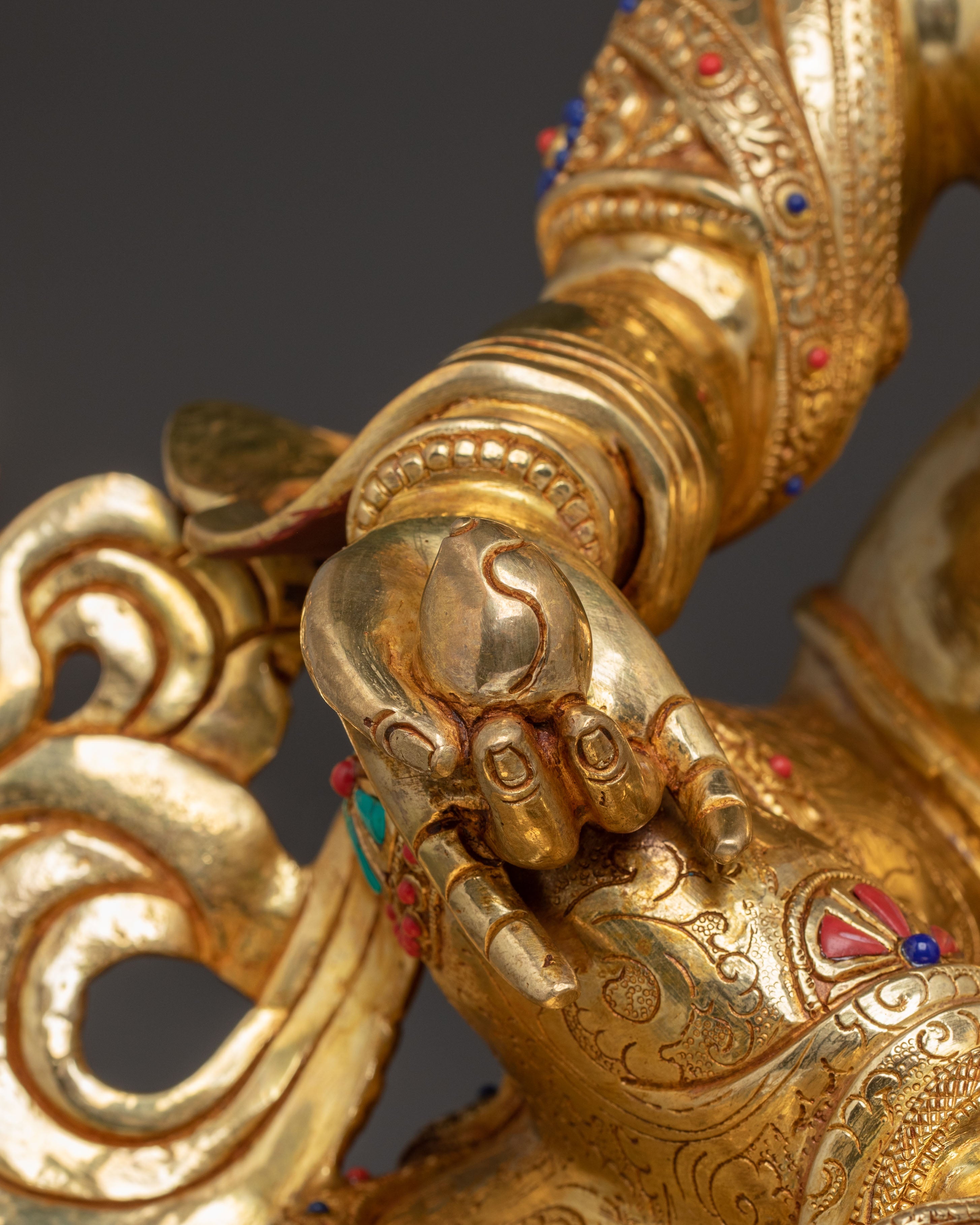 Radiant Statue of Dzambhala, Buddhist Wealth Deity | Abundance, Prosperity