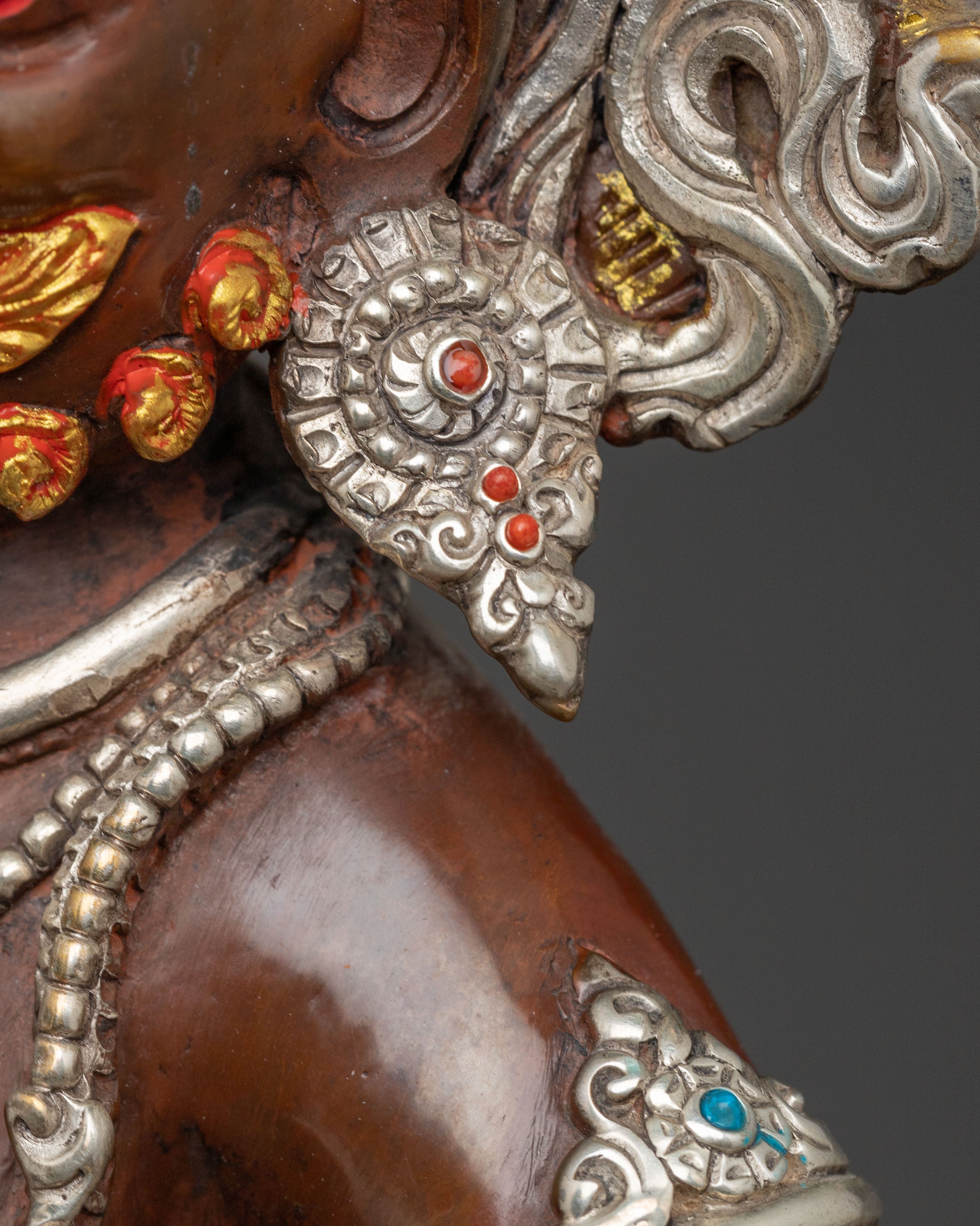 Black Dzambhala Copper Statue: Prosperity God