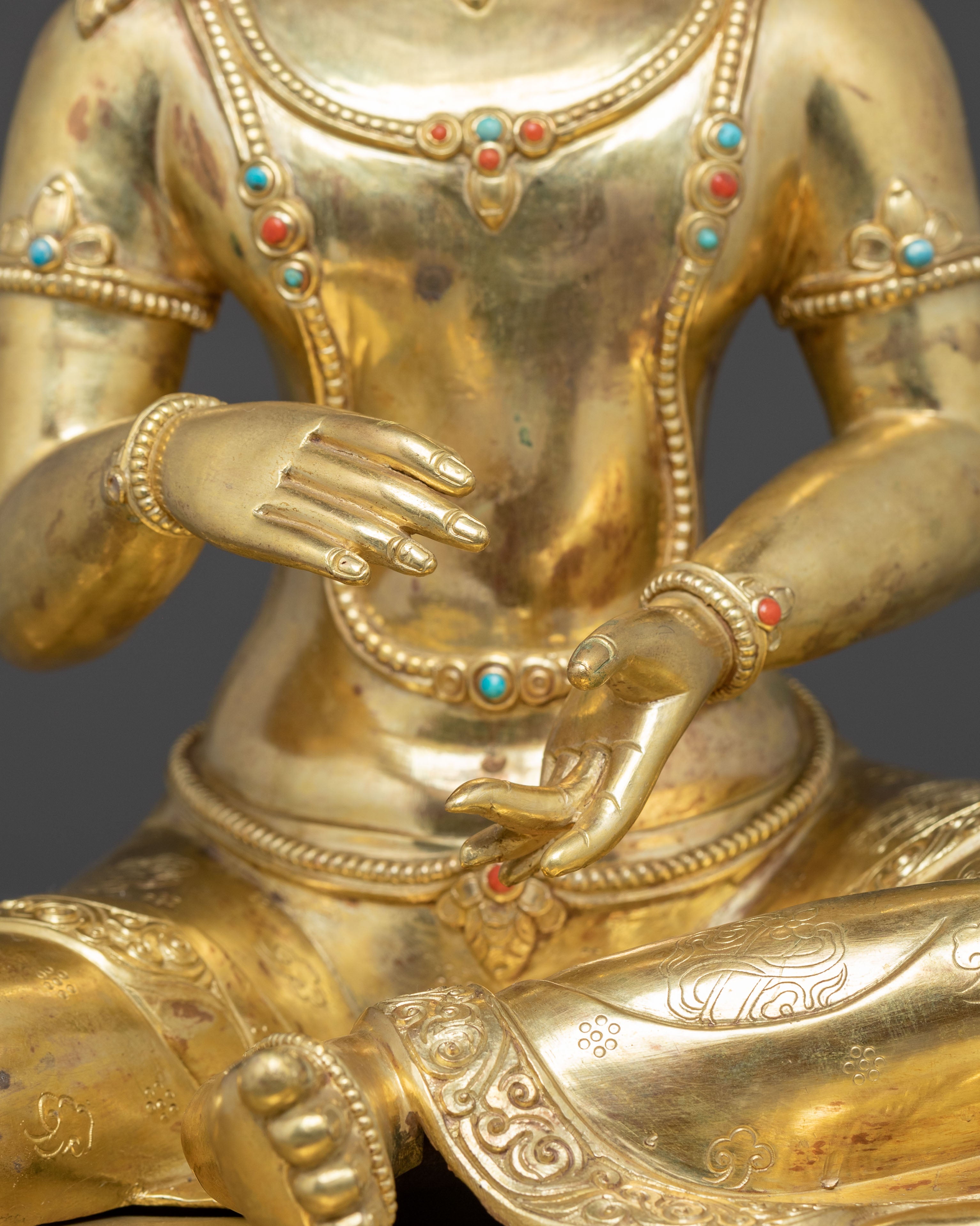 Golden Buddhist Gautama Buddha Statue | Historical Buddha