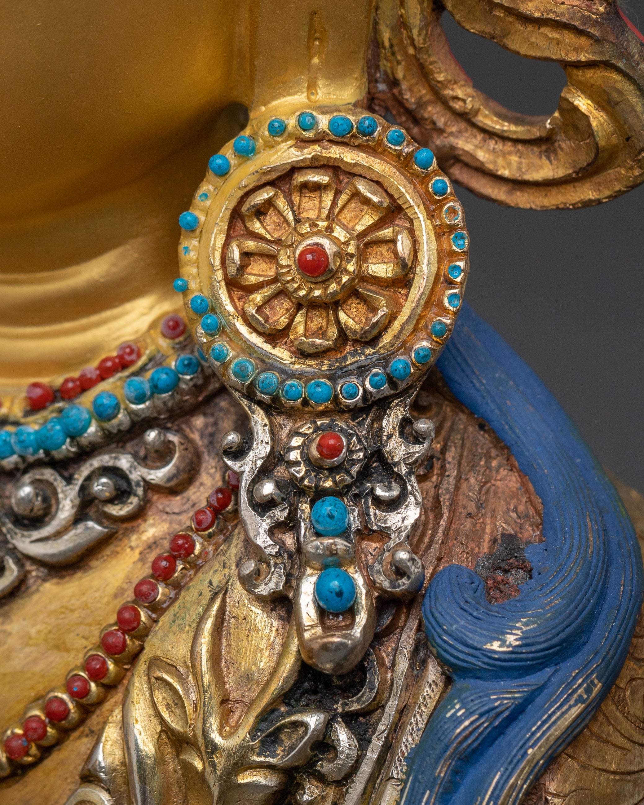 Chenrezig 24K Gold Gilded Traditional Statue | Meditation Decor