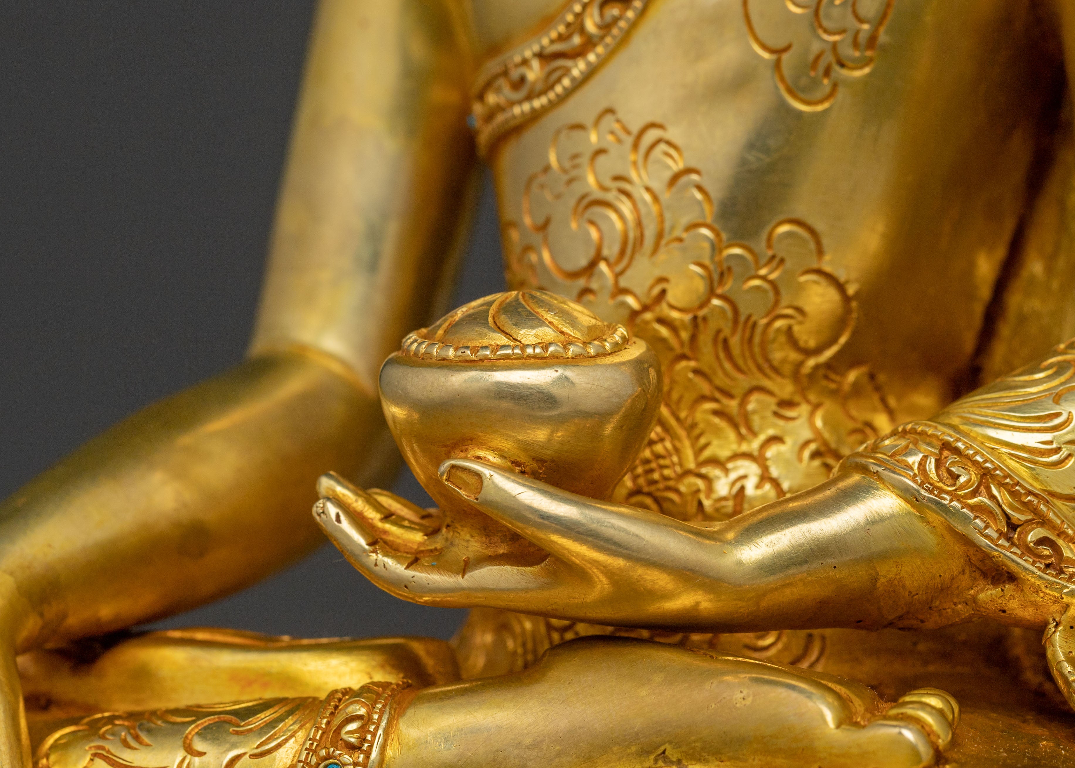 Serene Earth Touching Shakyamuni Buddha Statue