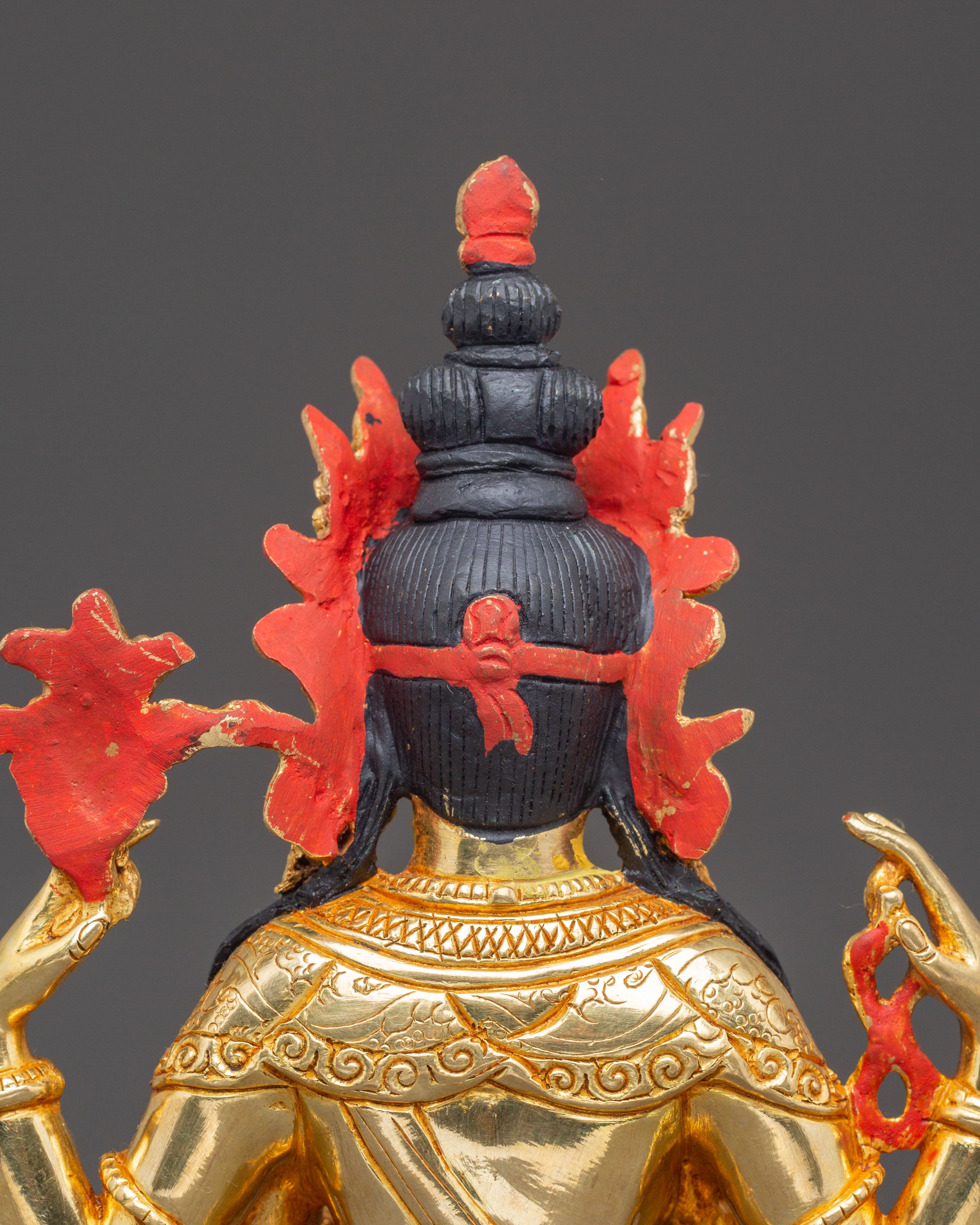 Handcrafted Statue of Four-Armed Chenrezig