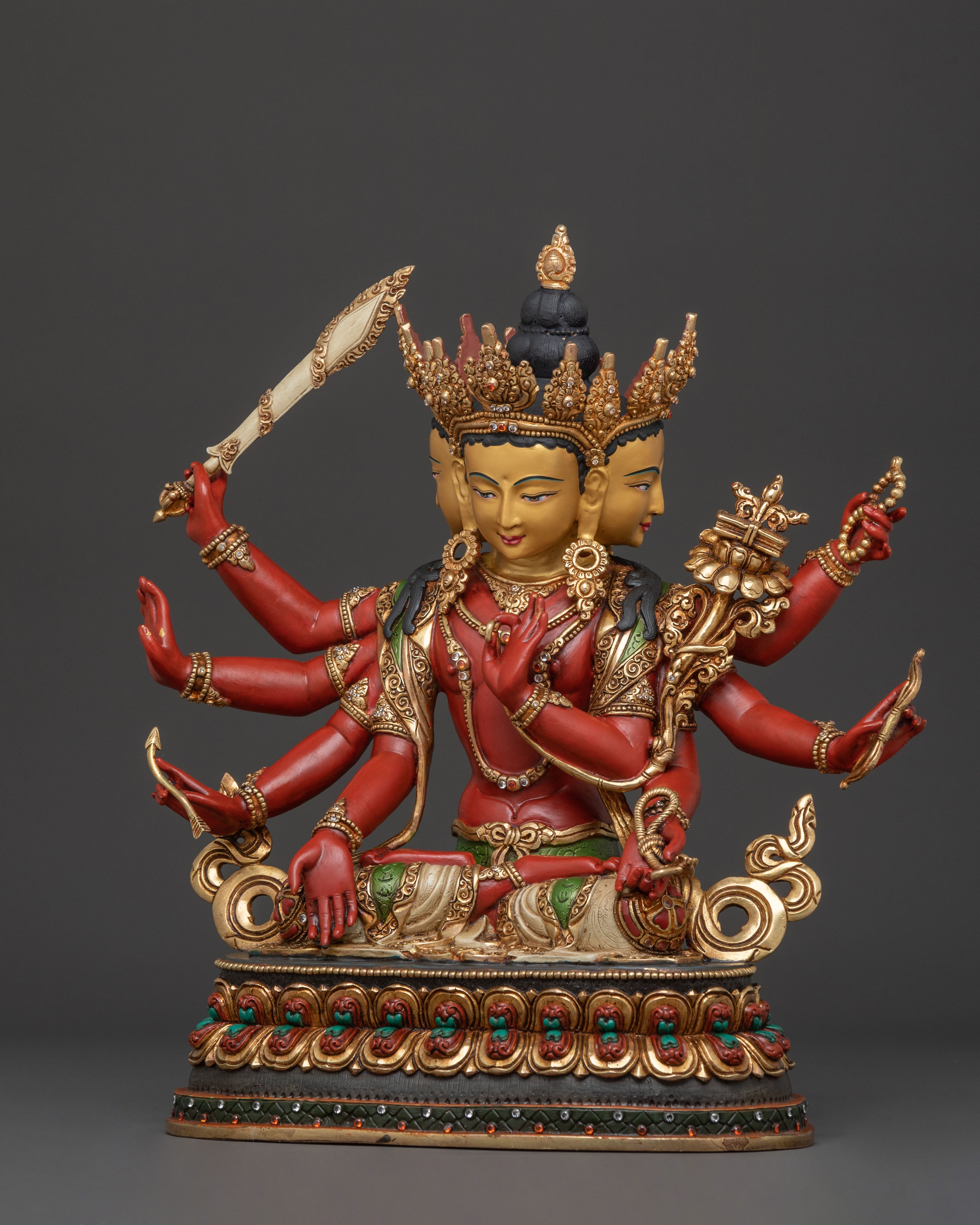 Unique Depiction of Maha Manjushri | Wisdom Bodhisattva