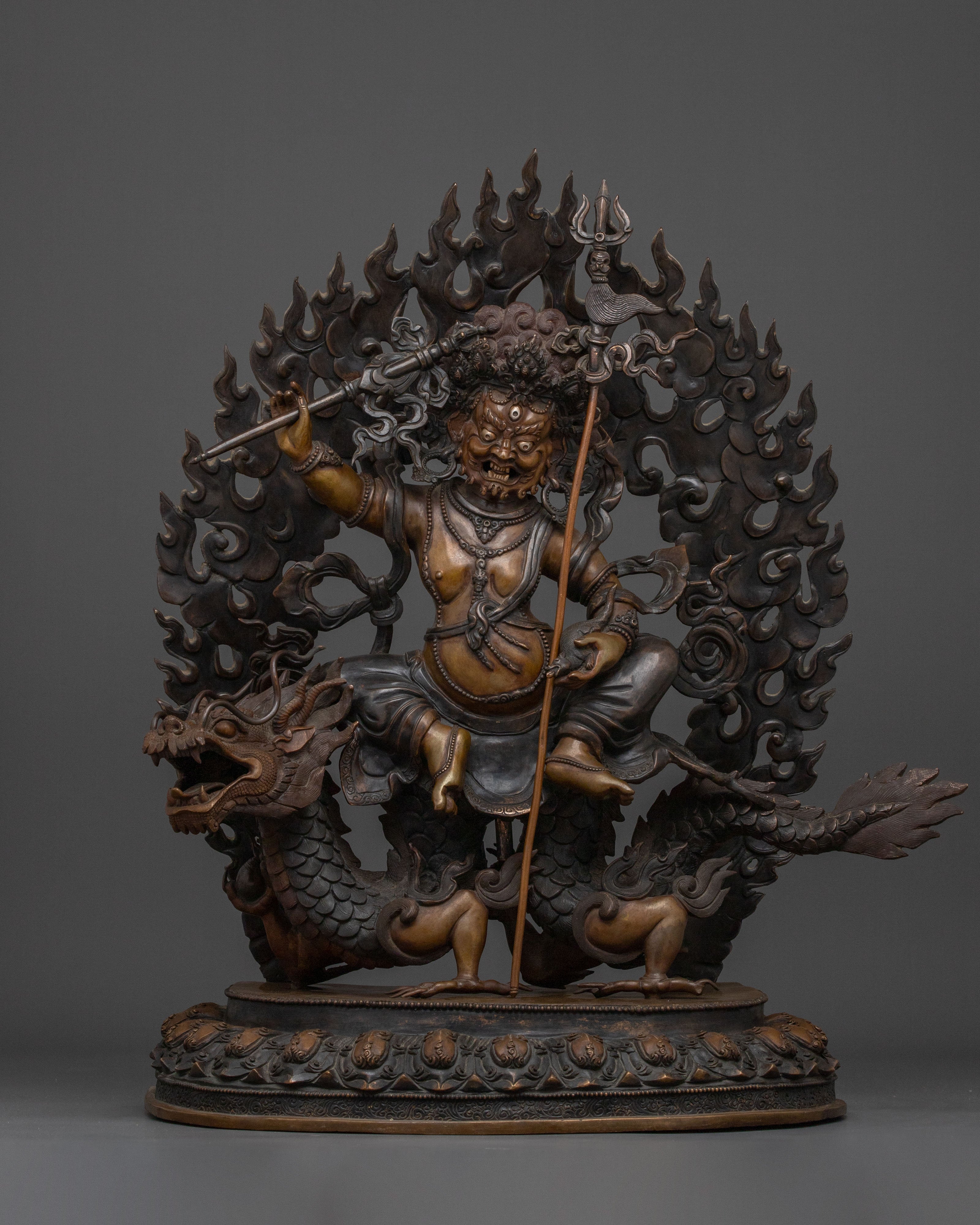 White Dzambhala statue