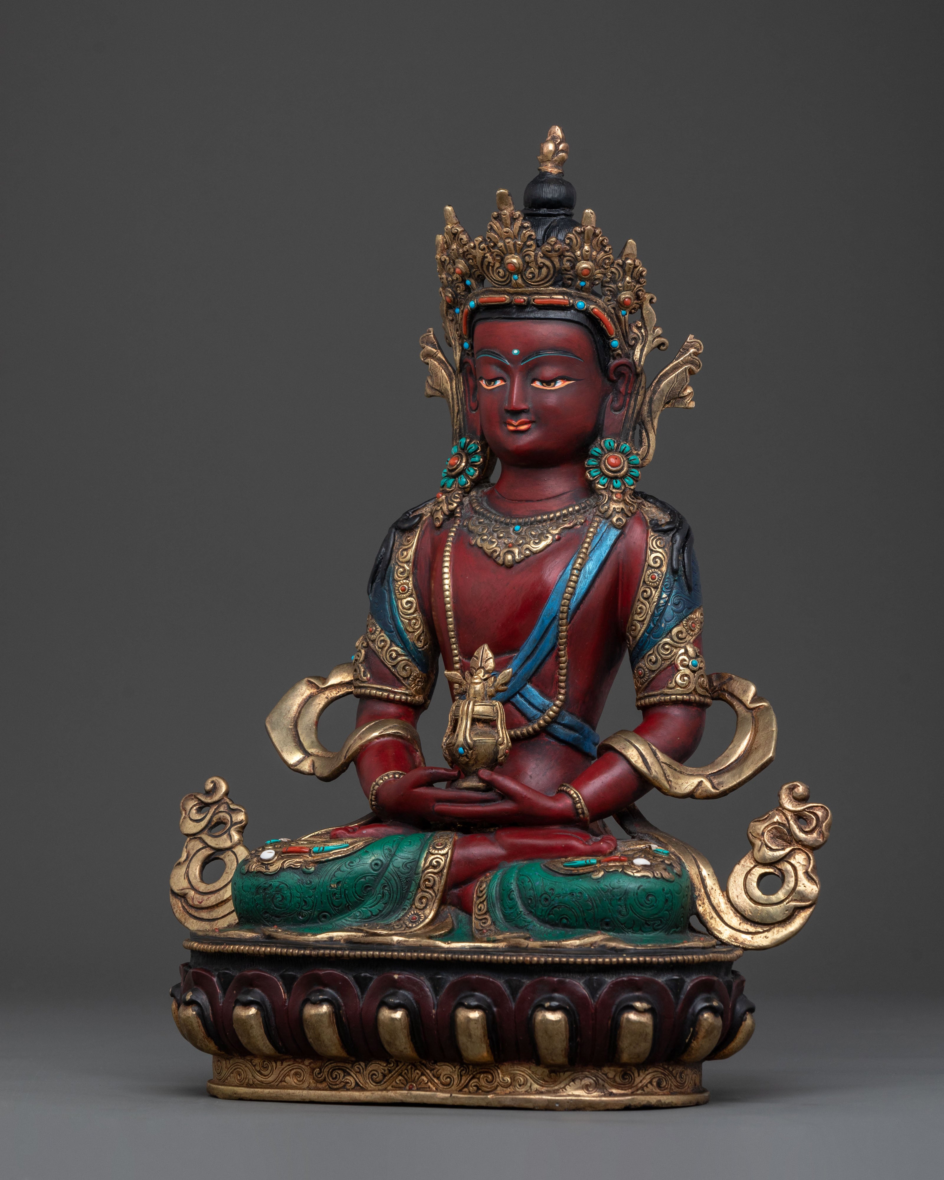 Tibetan Amitayus Buddha Statue of Compassion