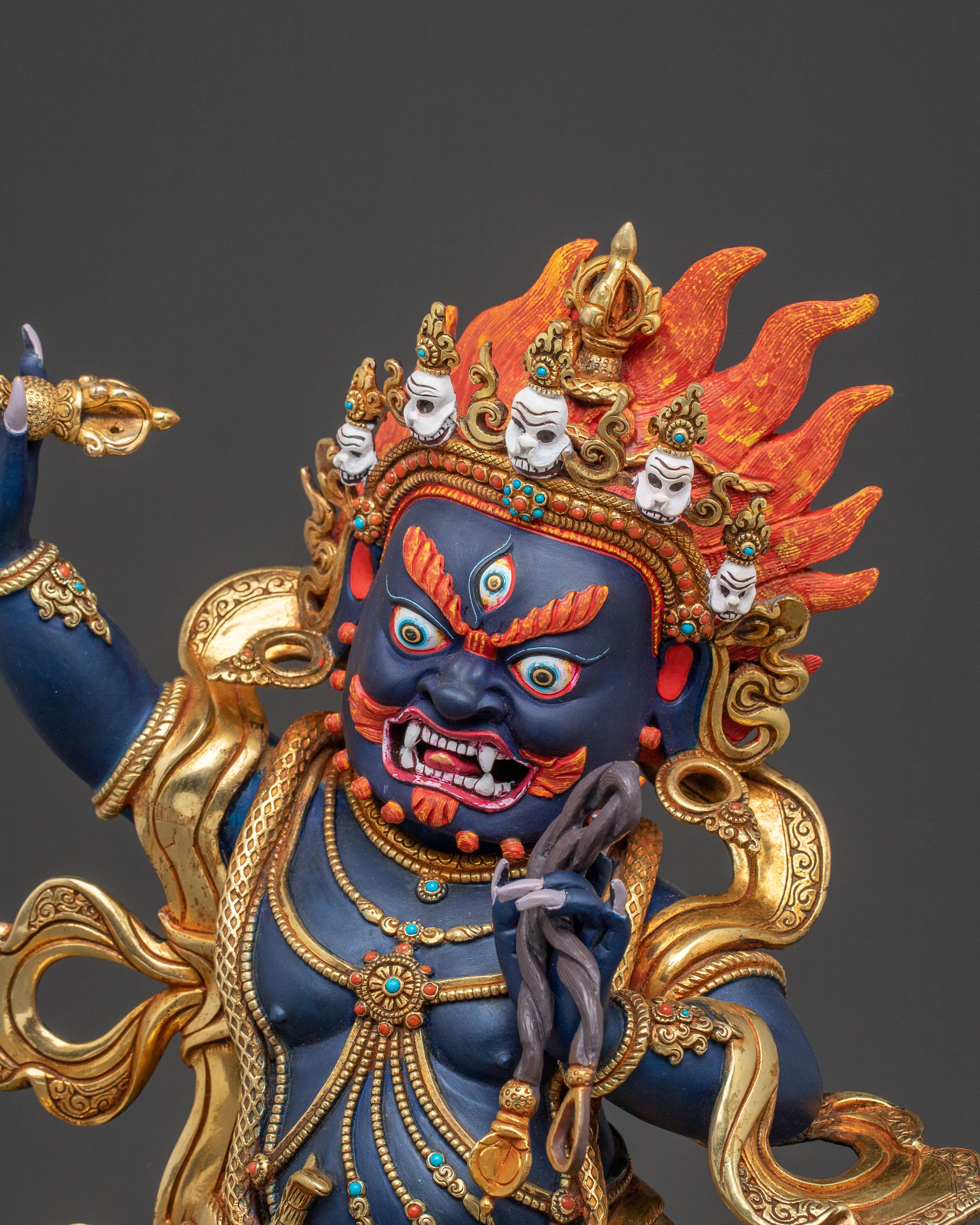 Divine Vajrapani Statue | Powerful Tibetan Guardian Deity