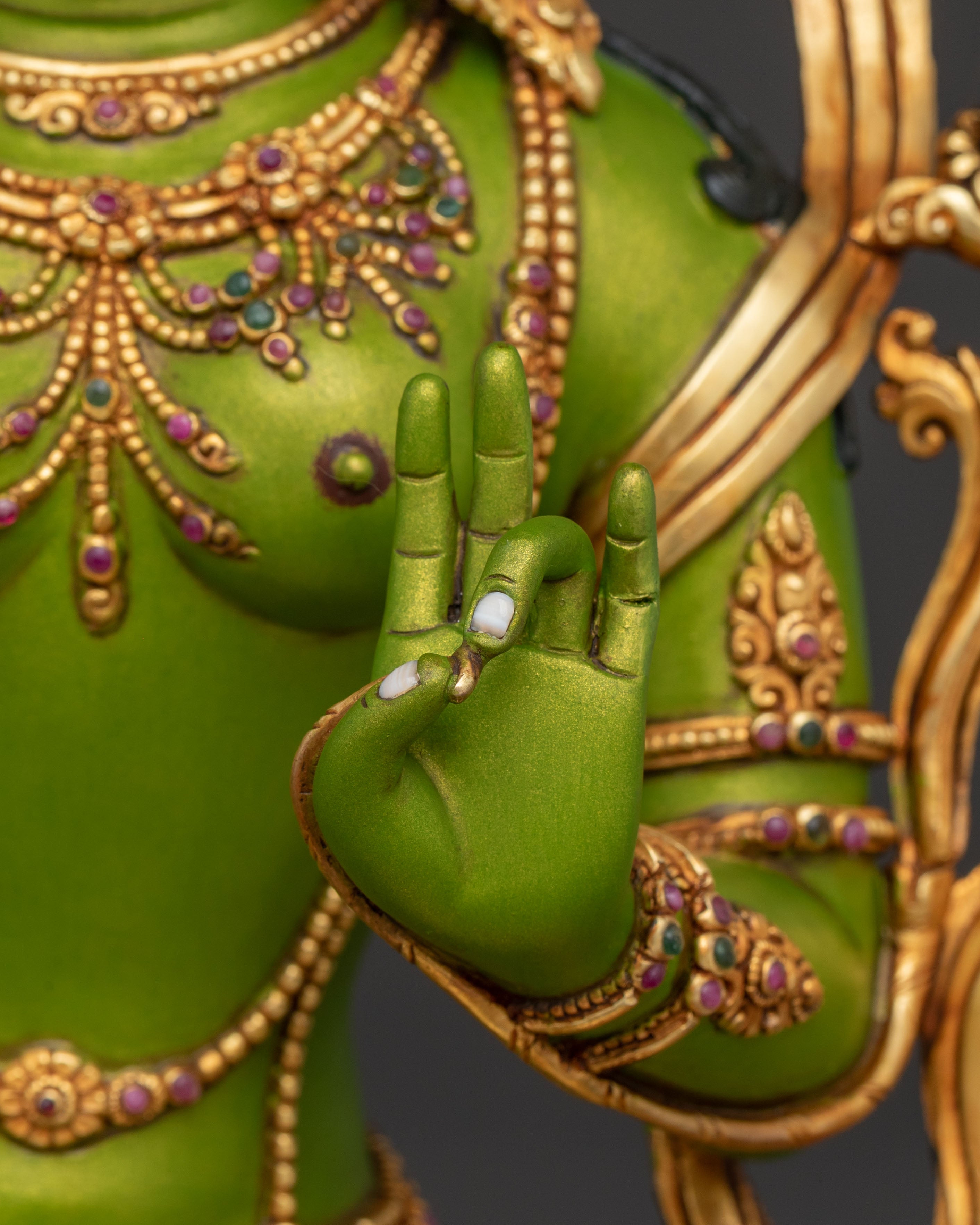 Green Tara Sculpture: Swift Protection