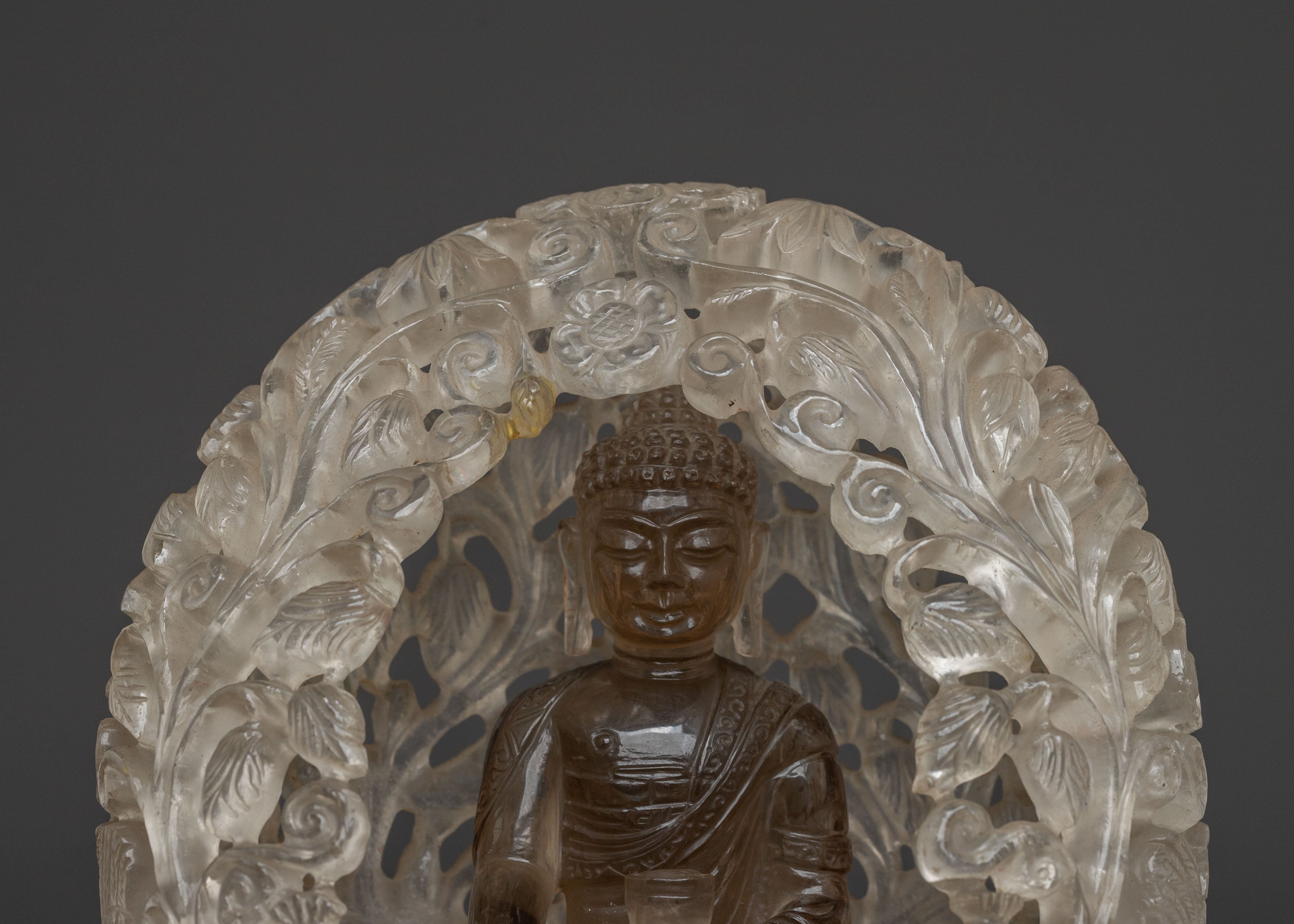 Shakyamuni Buddha Crystal Statue: Enlightenment Icon