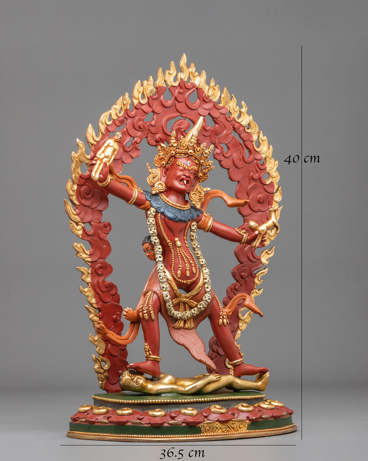 Handmade Ekajati Copper Sculpture | Buddhist Home Decor