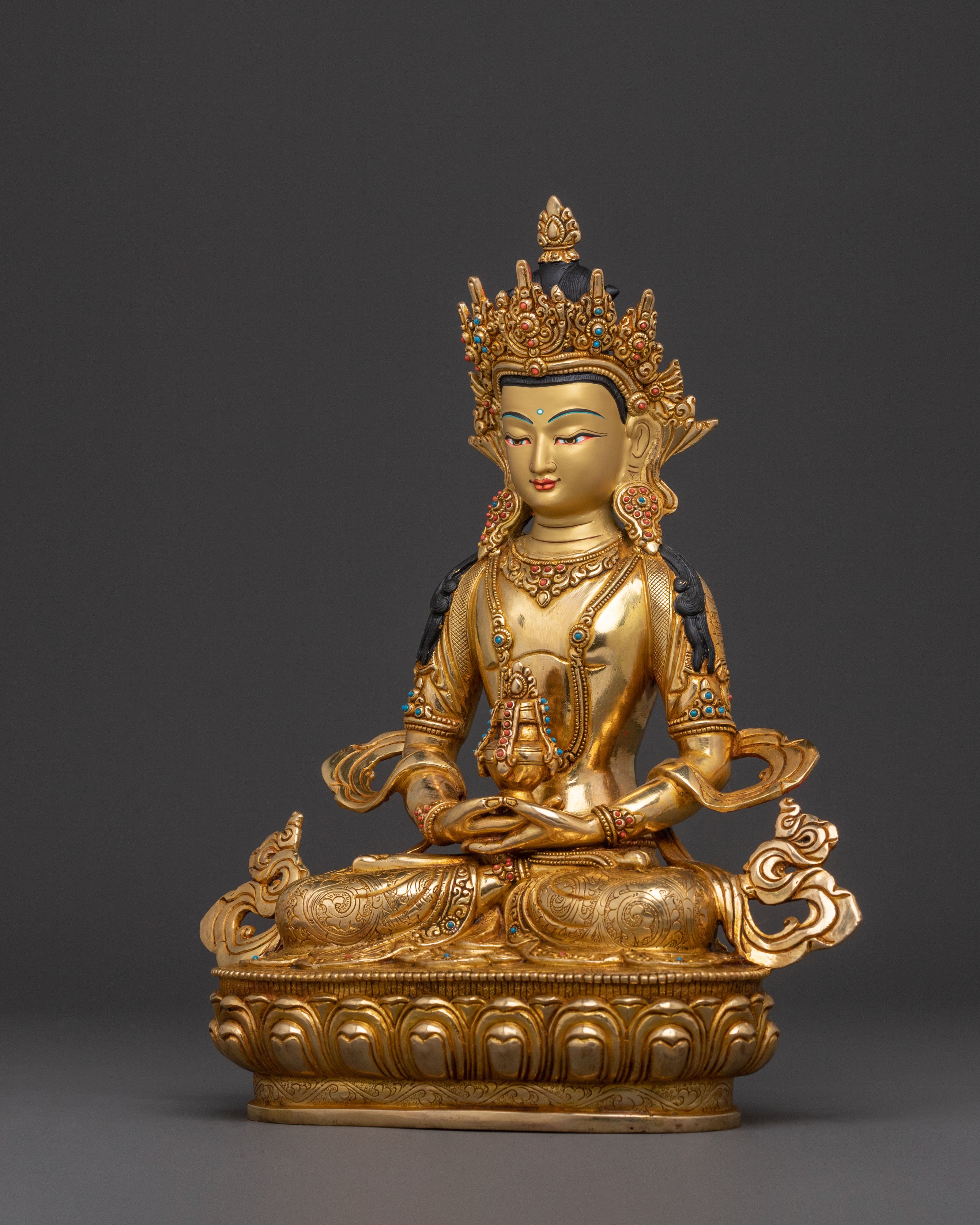 Amitayus Compassion Longevity Statue | Sacred Tibetan Artwork
