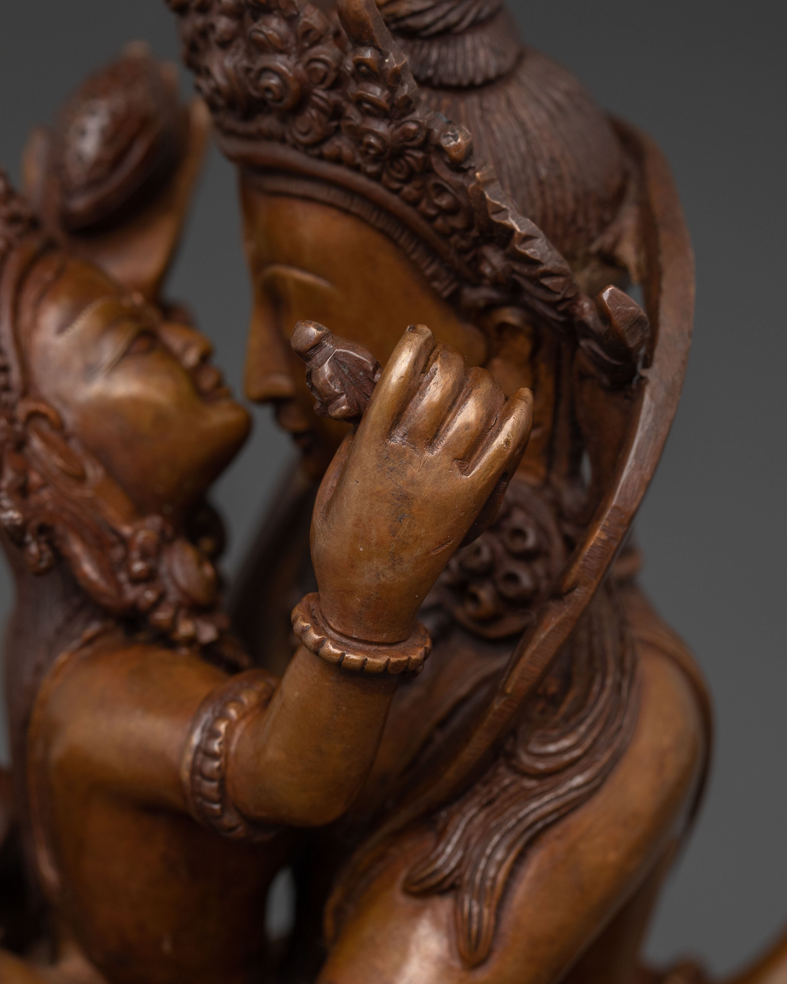 Vajradhara Statue with Consort | Meditational Figure