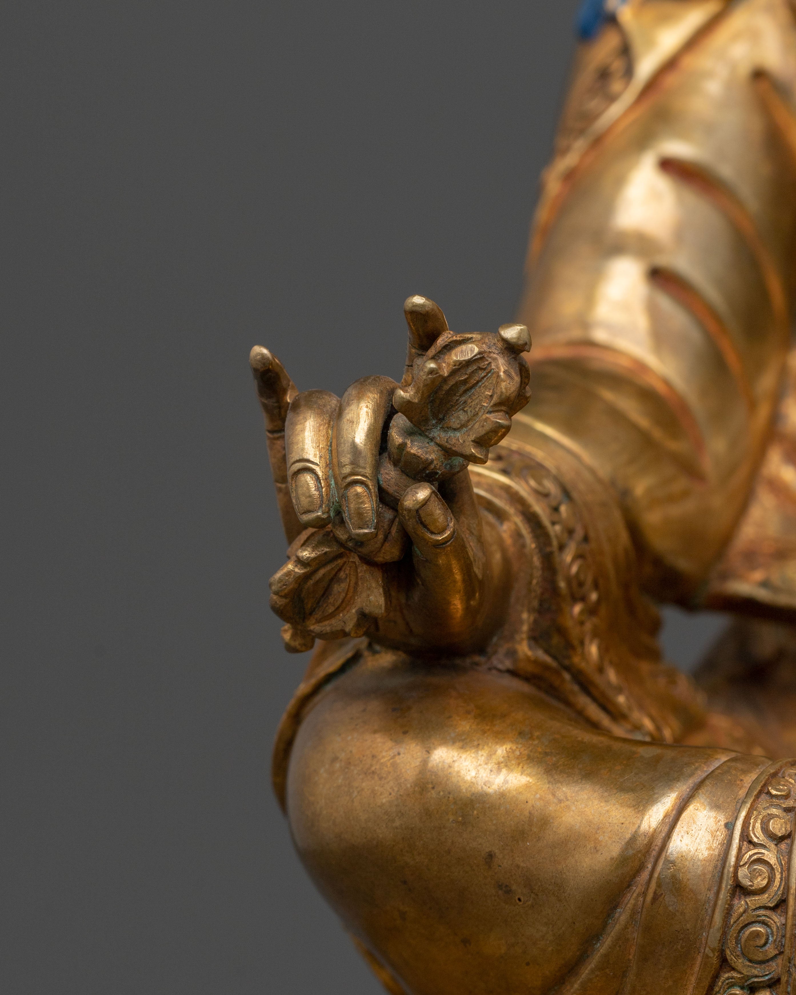 Himalayan Guru Rinpoche Statue for Buddhist Altar