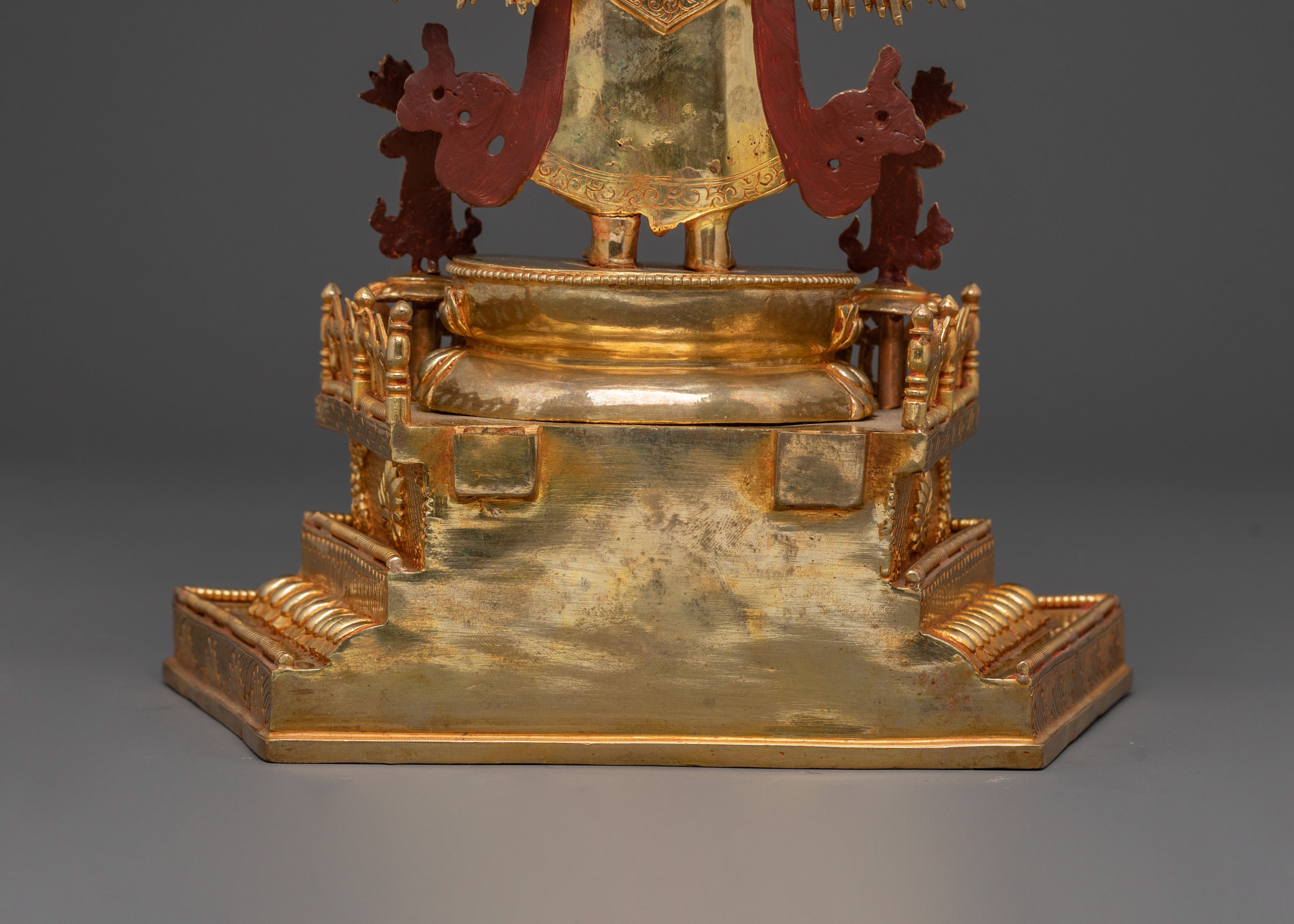 1000 Armed Chenrezig Tibetan Statue | 24k Gold Glided