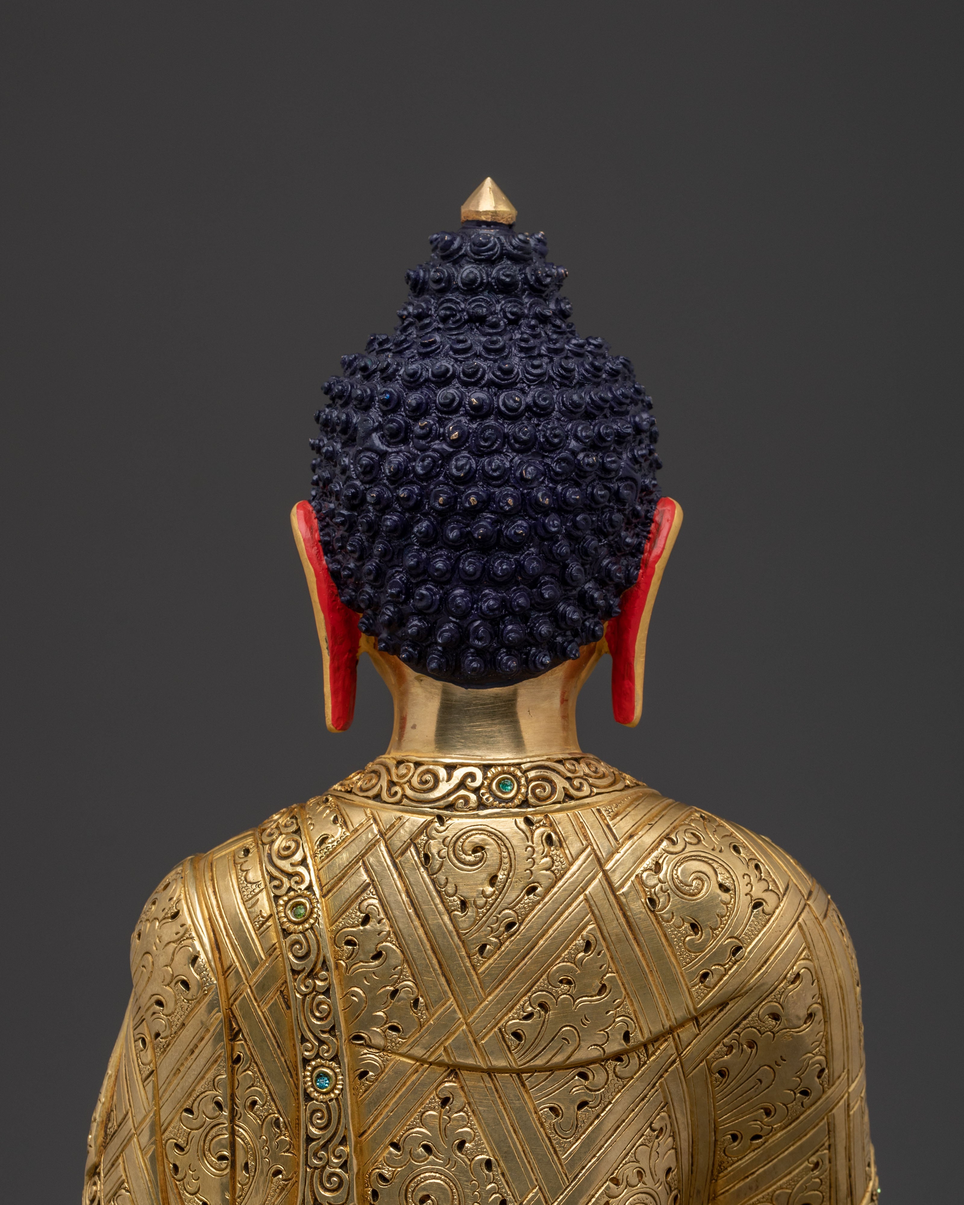 Amitabha Buddha Savior Statue – Handcrafted Gilded Copper