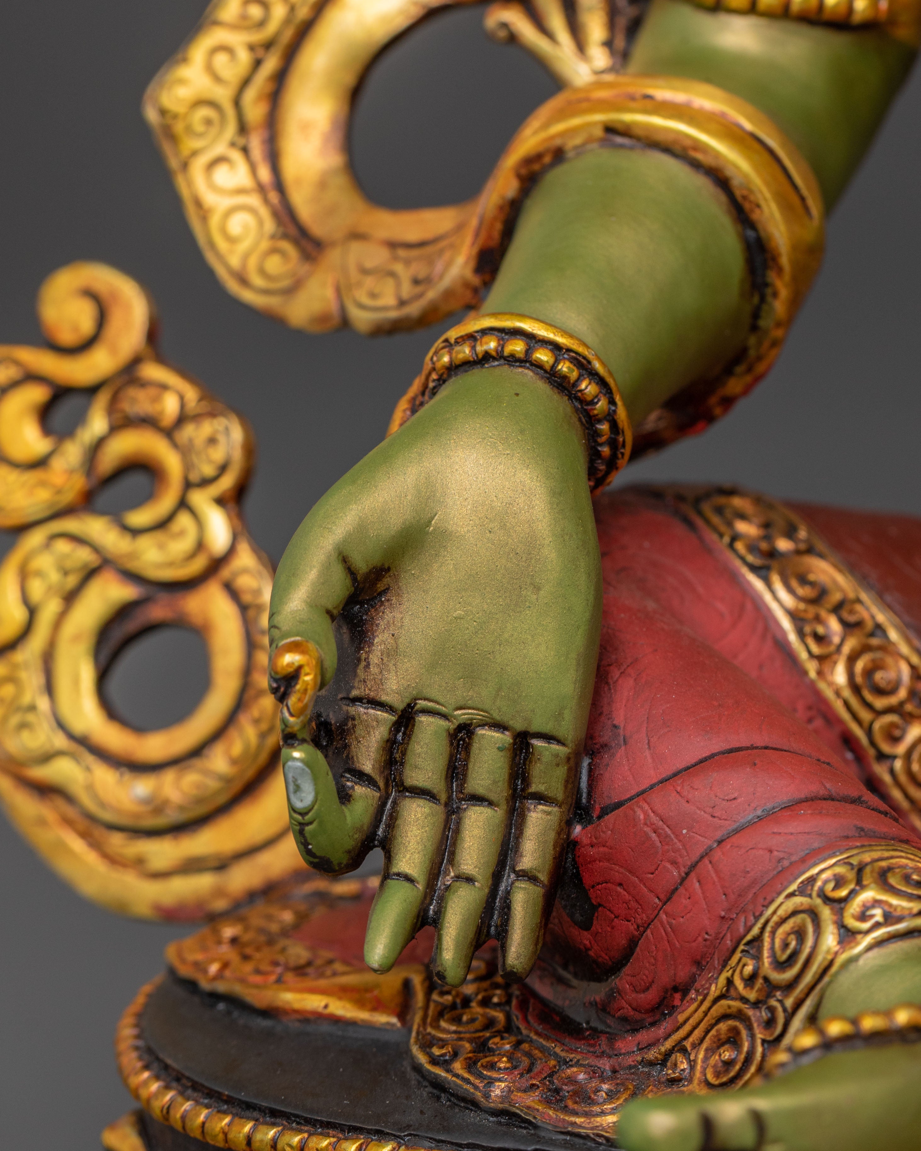 Green Tara Statue for Protection | Spiritual Figure