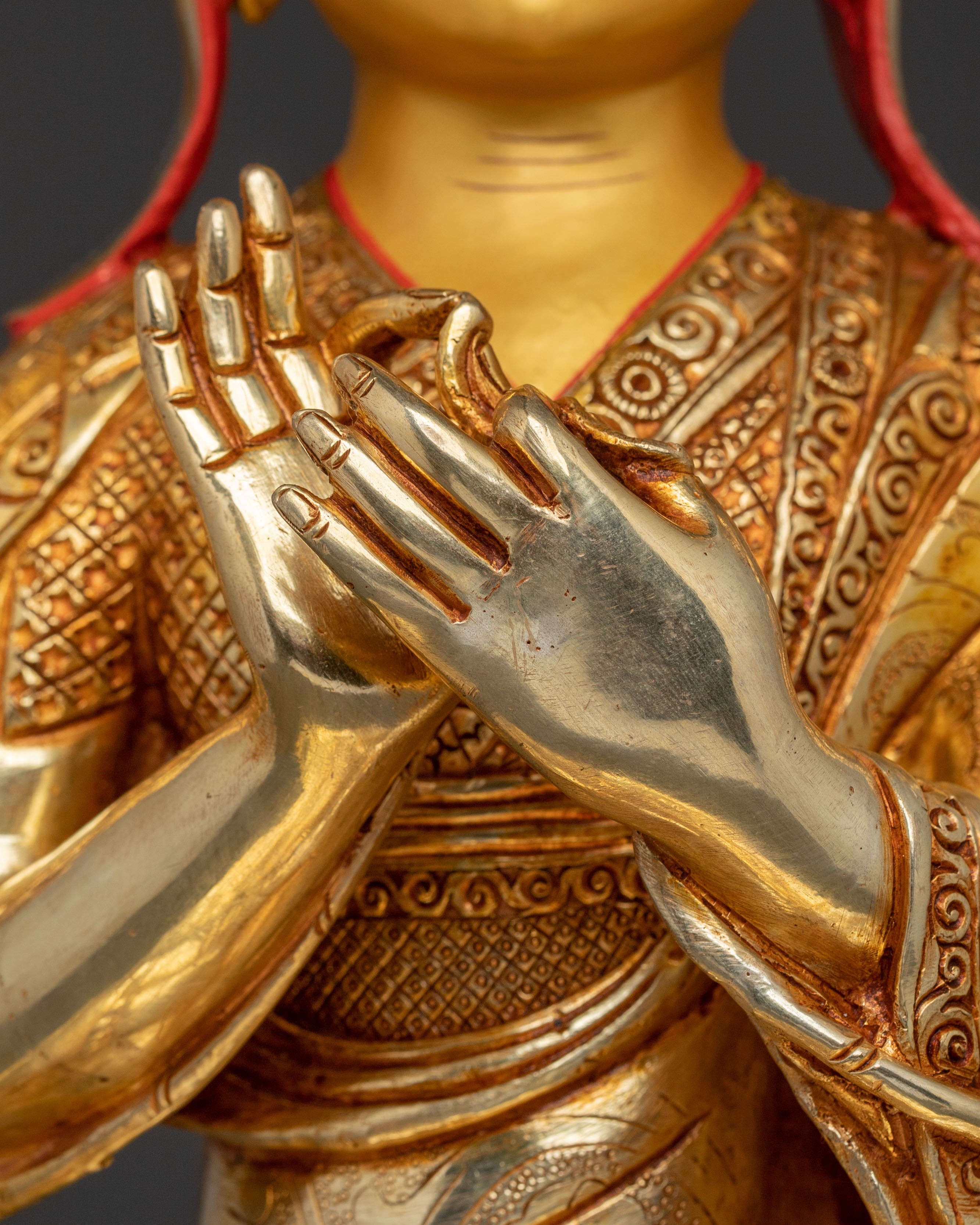 Tsongkhapa Statue with Disciples | Buddhist Master