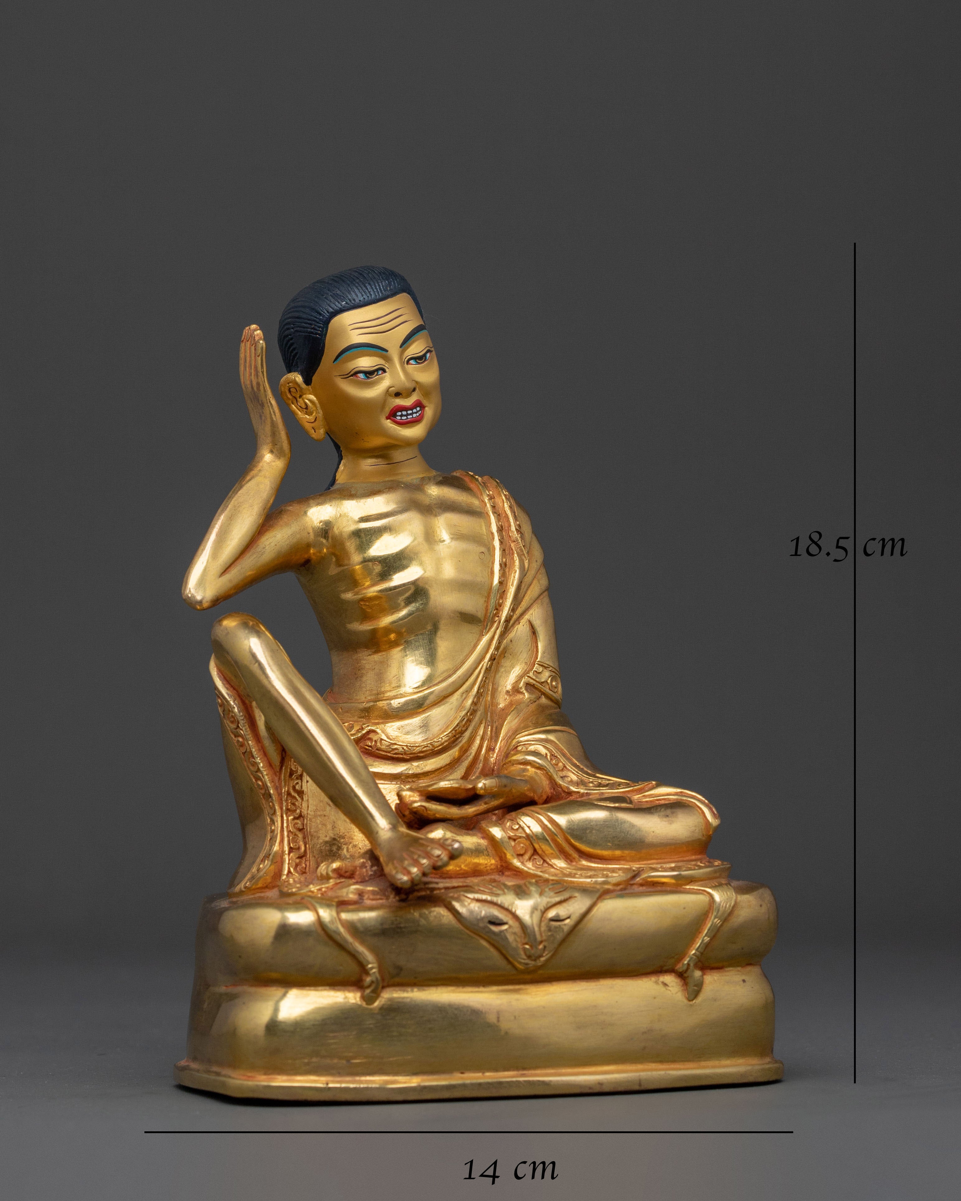 Milarepa Golden Statue | Symbol of Wisdom