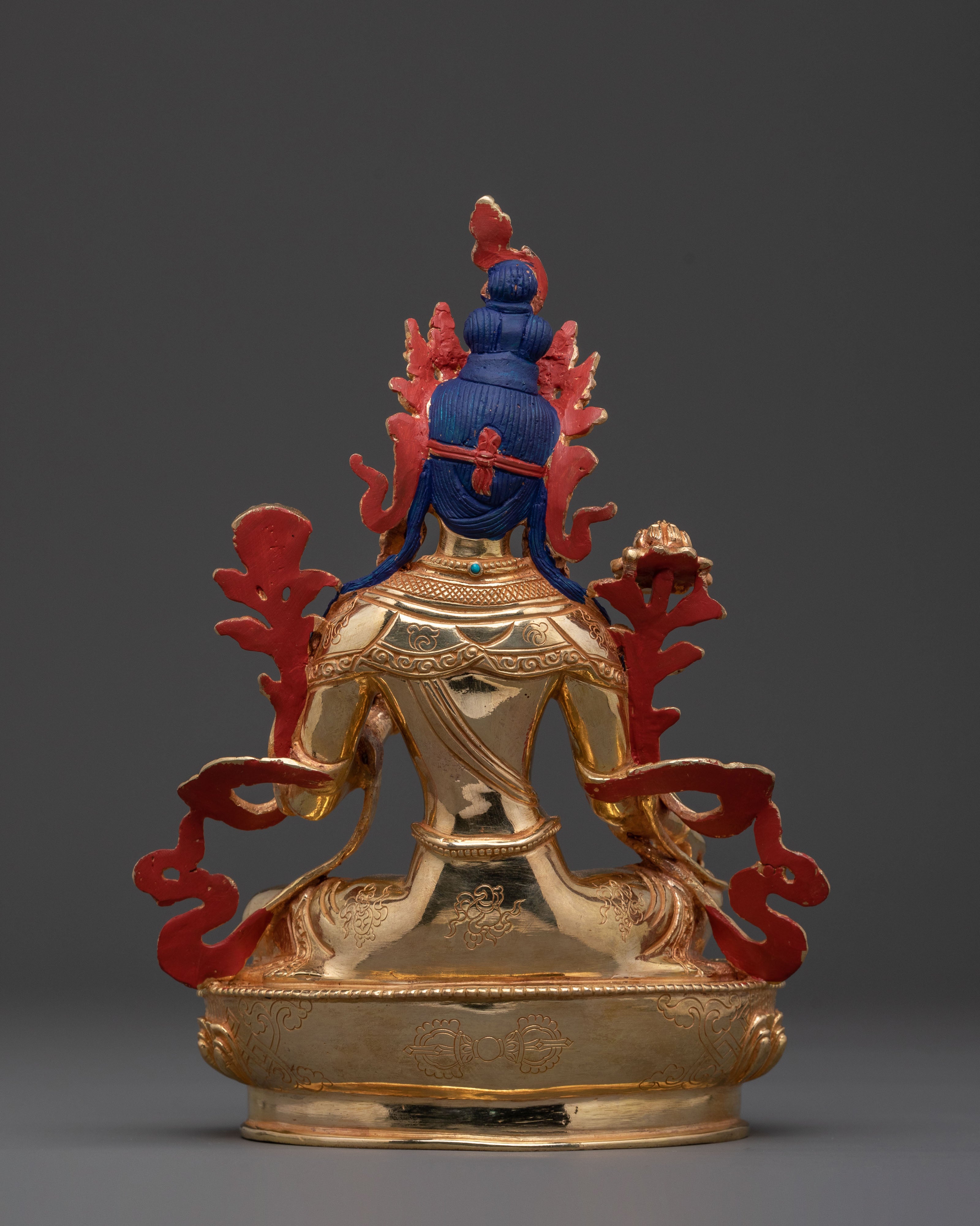 Handcrafted Green Tara Carved Statue | Spiritual Icon