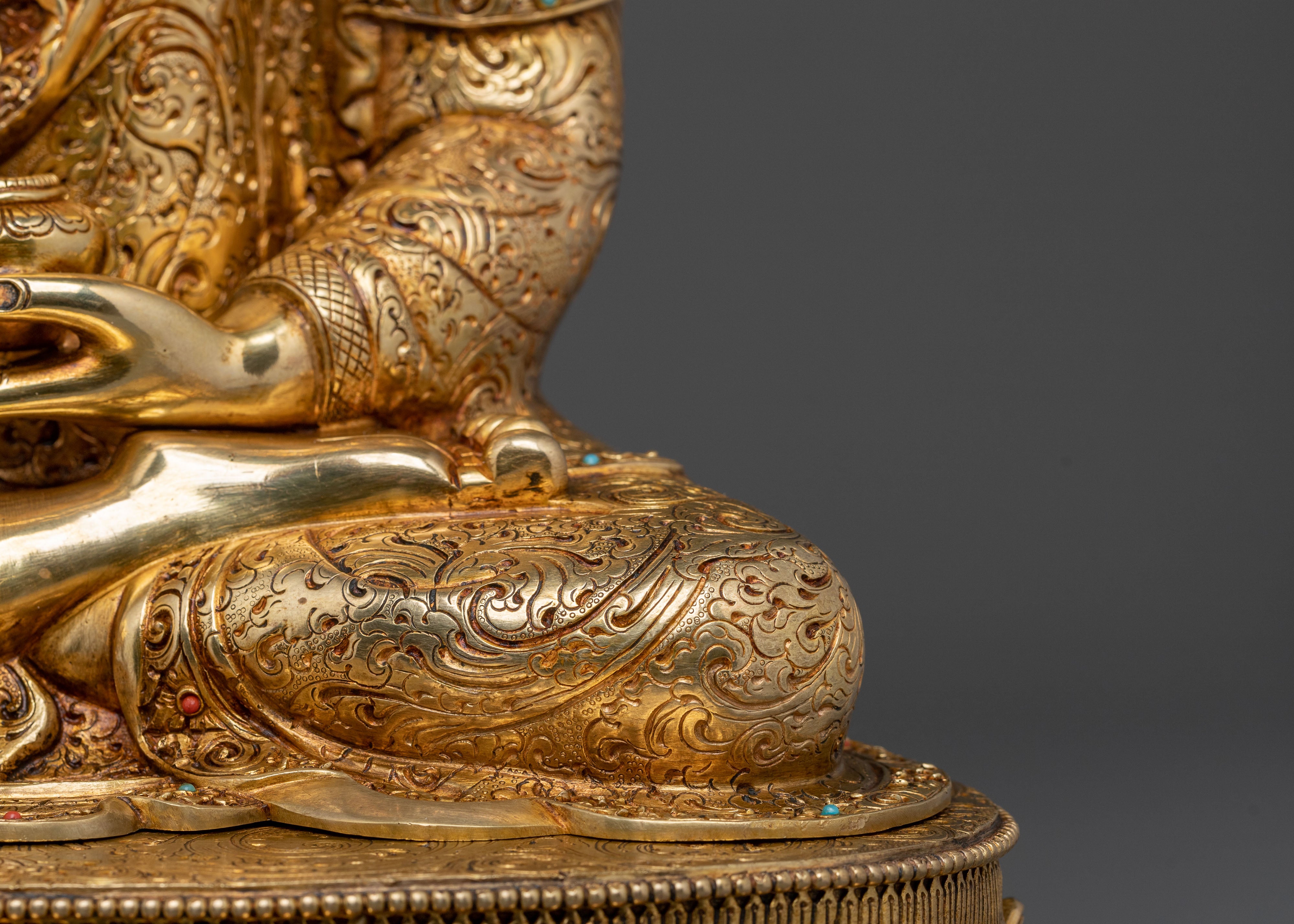 Golden Shakyamuni Buddha Statue | Dharma Teacher