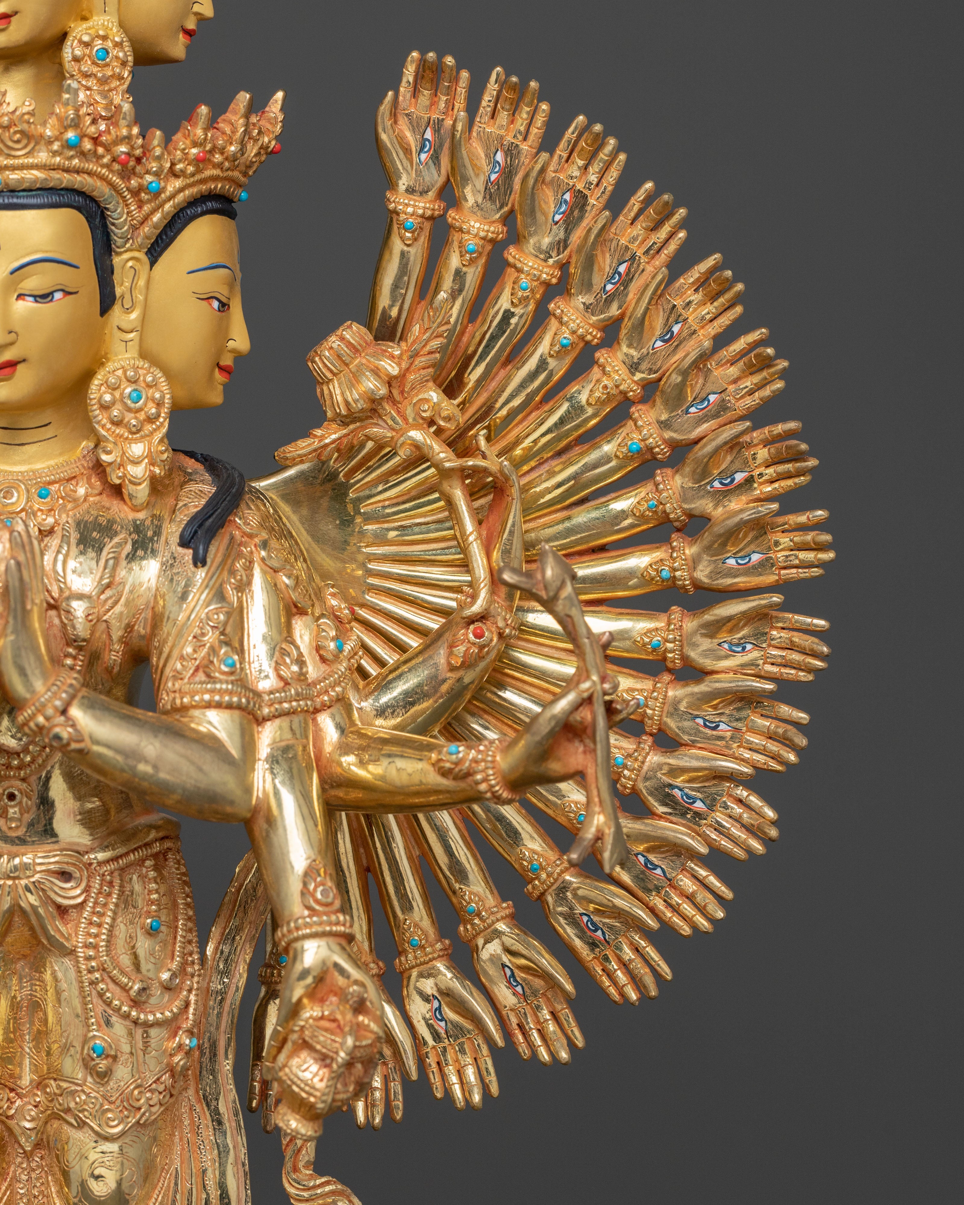 Thousand Armed Chenrezig Sacred Statue
