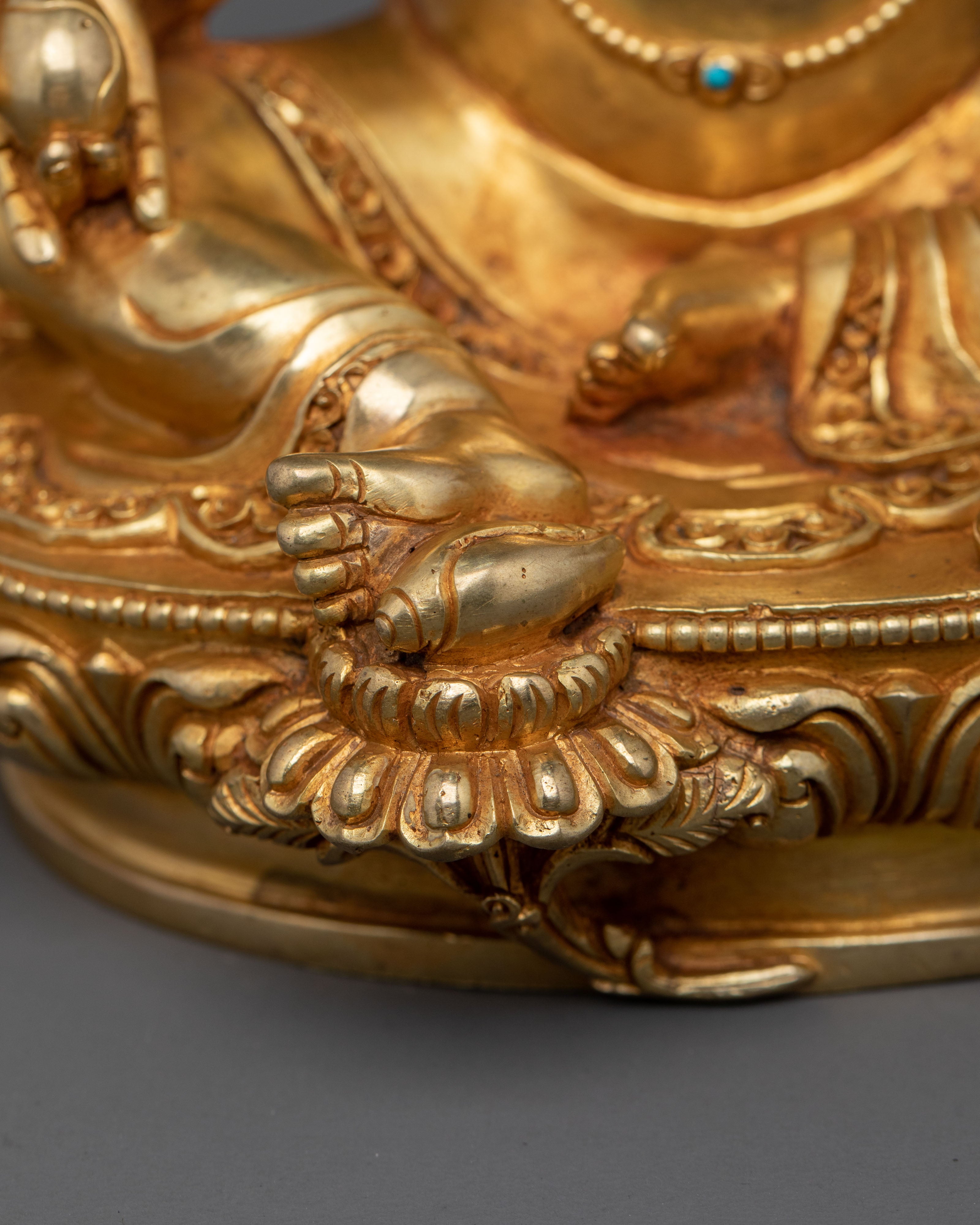 Guardians of Wealth and Prosperity Dzambhala | 24K Gold Gilded Sculpture