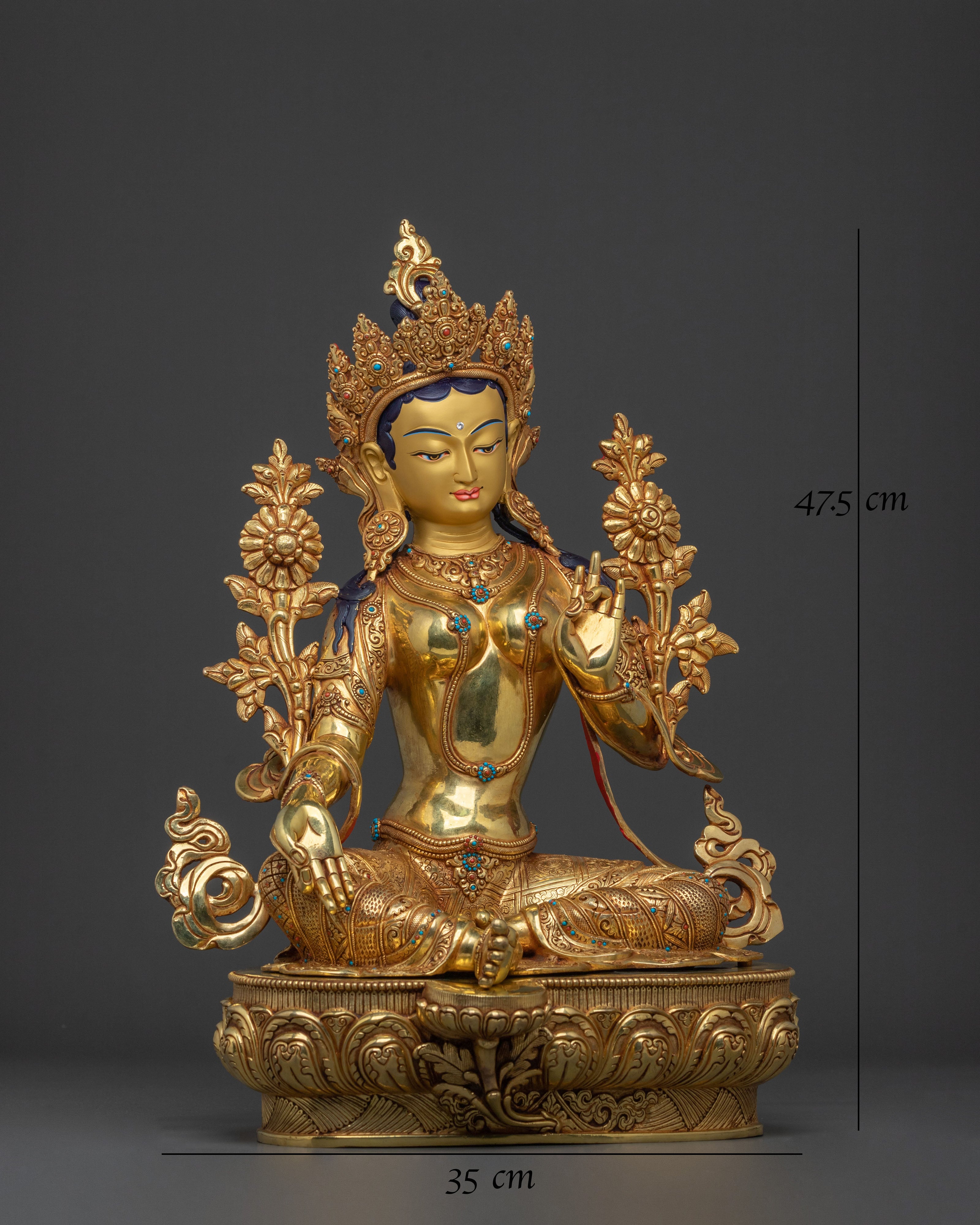 Handcrafted Green Tara Statue | Symbol of Healing