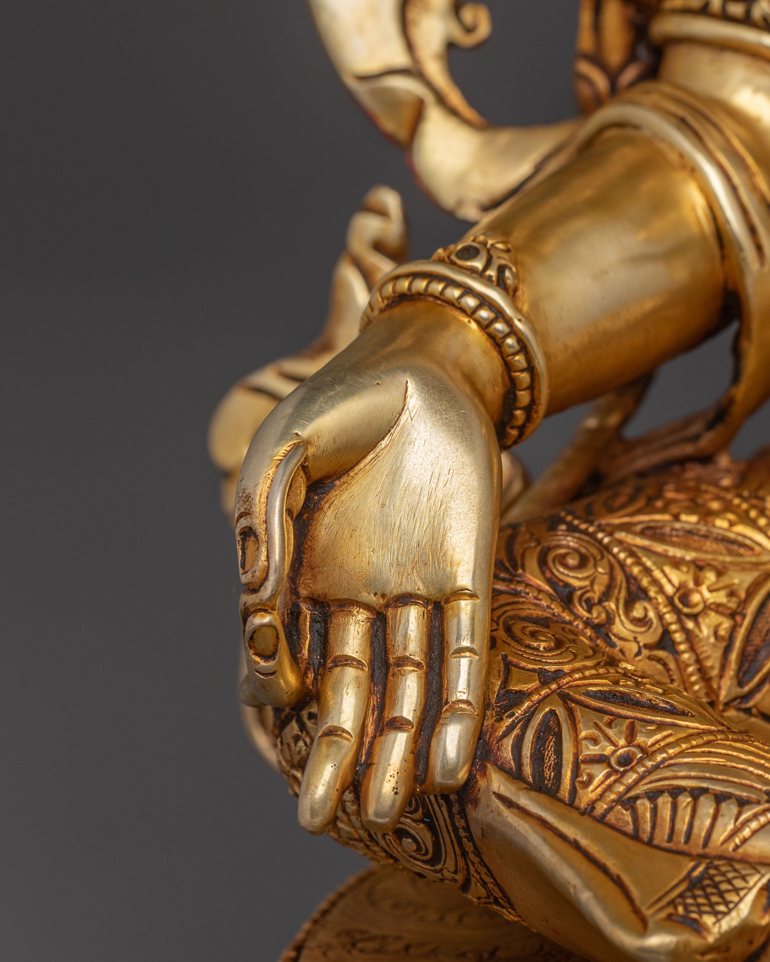 Six Bodhisattva Statue Altar Set | Hand-Gilded Copper Statue