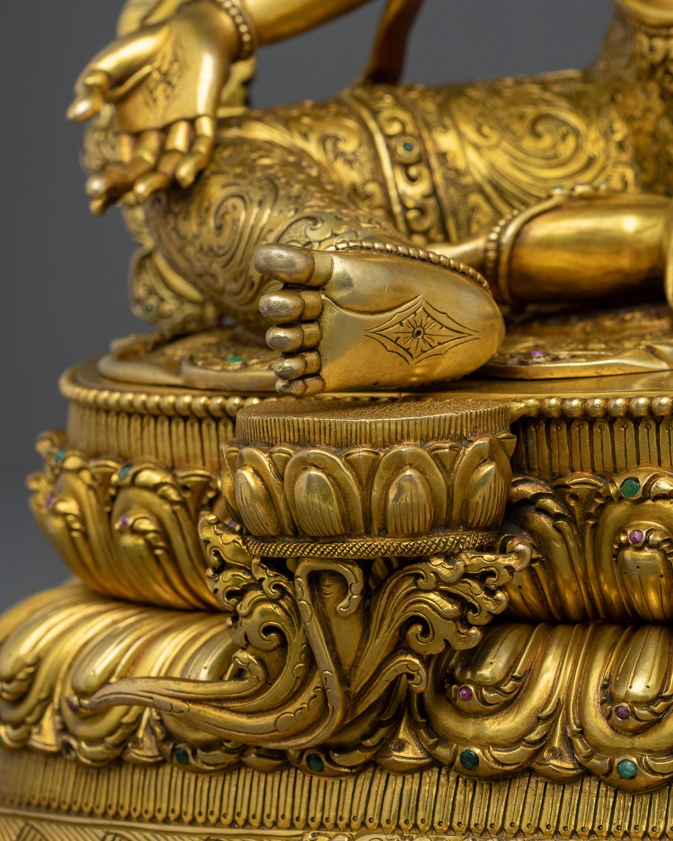 Tibetan Goddess Green Tara Statue | Buddhist Shrine