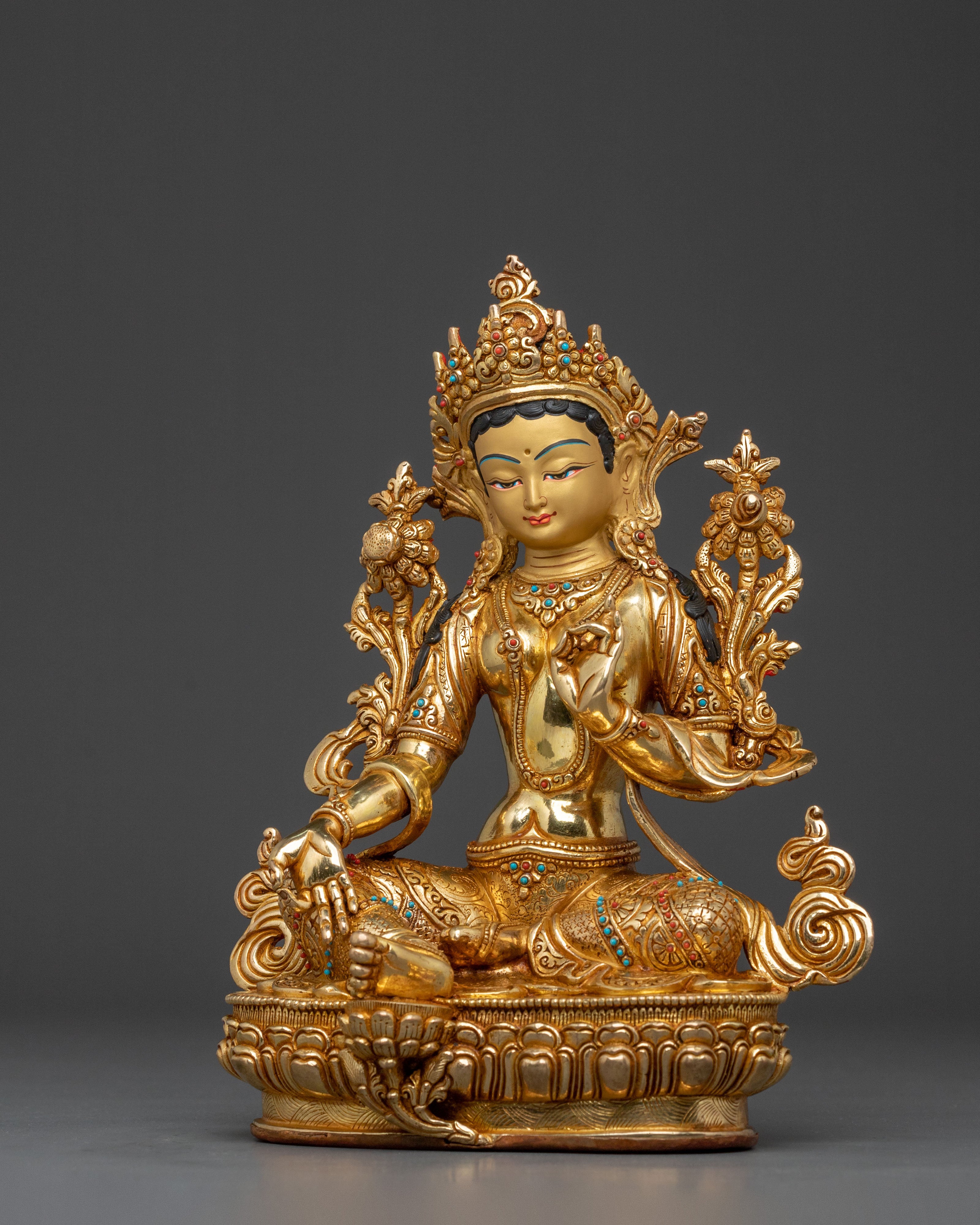 Handcrafted Shyama Tara Statue | Compassionate Goddess