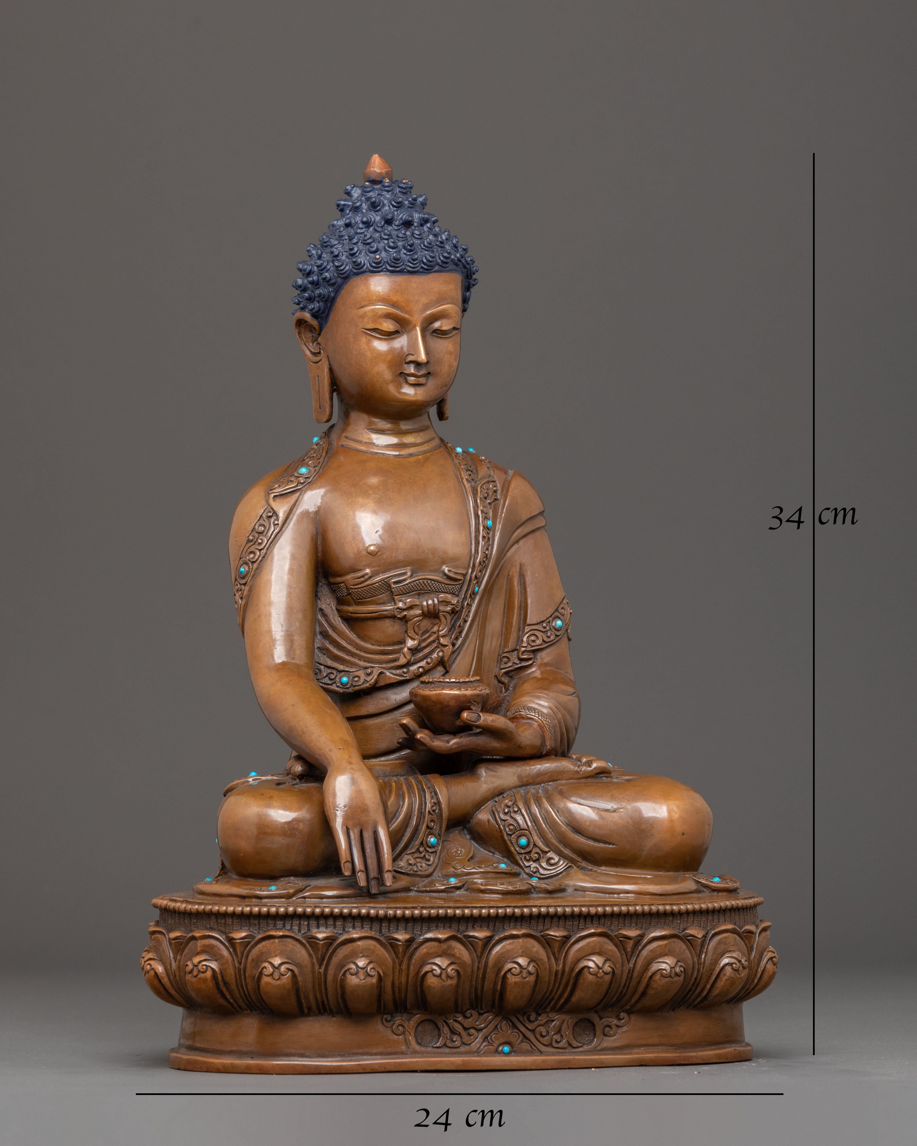 Three Buddhas Sculpture Set