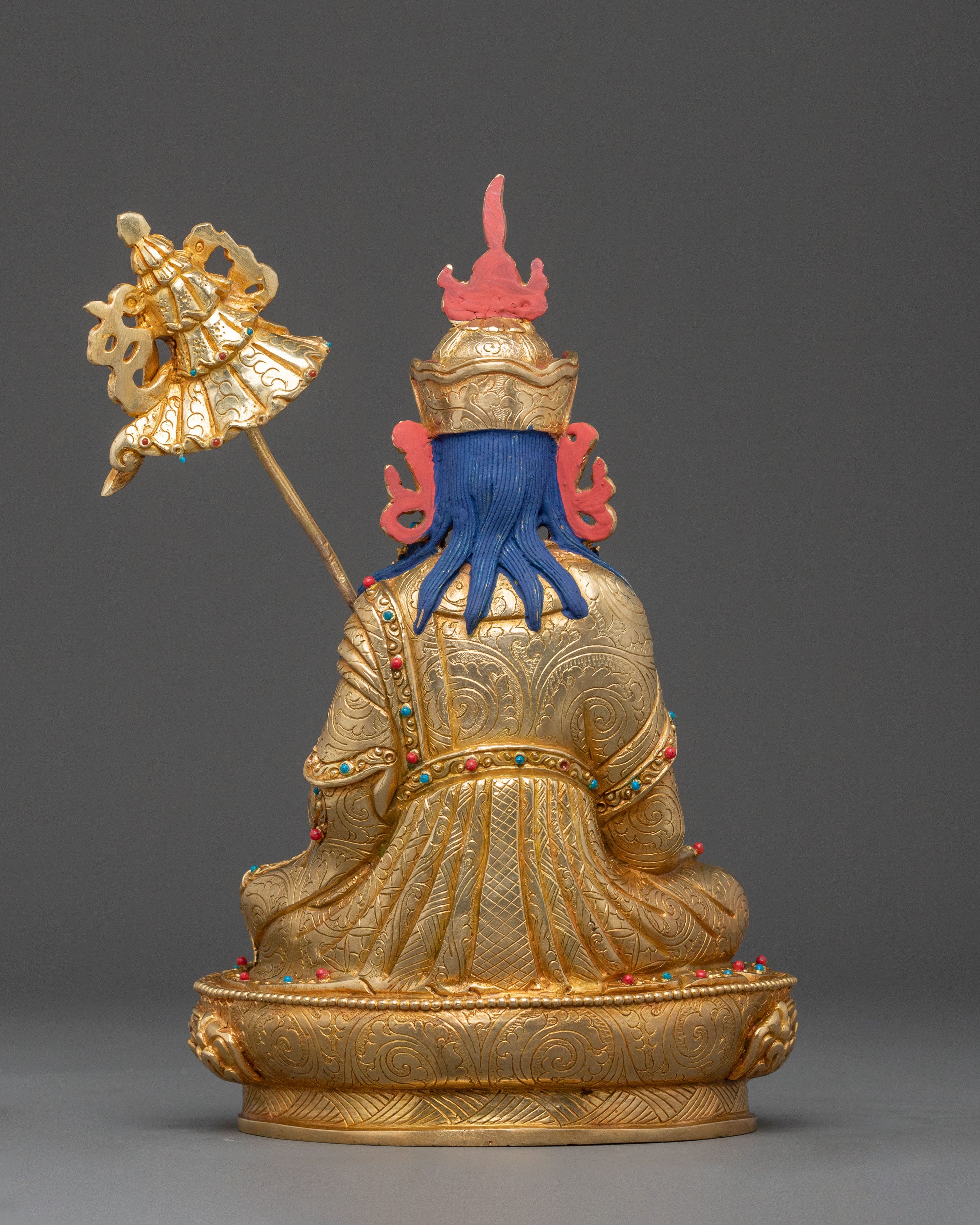 Guru Norla Buddhist Figurine with 24K Gold Gilding