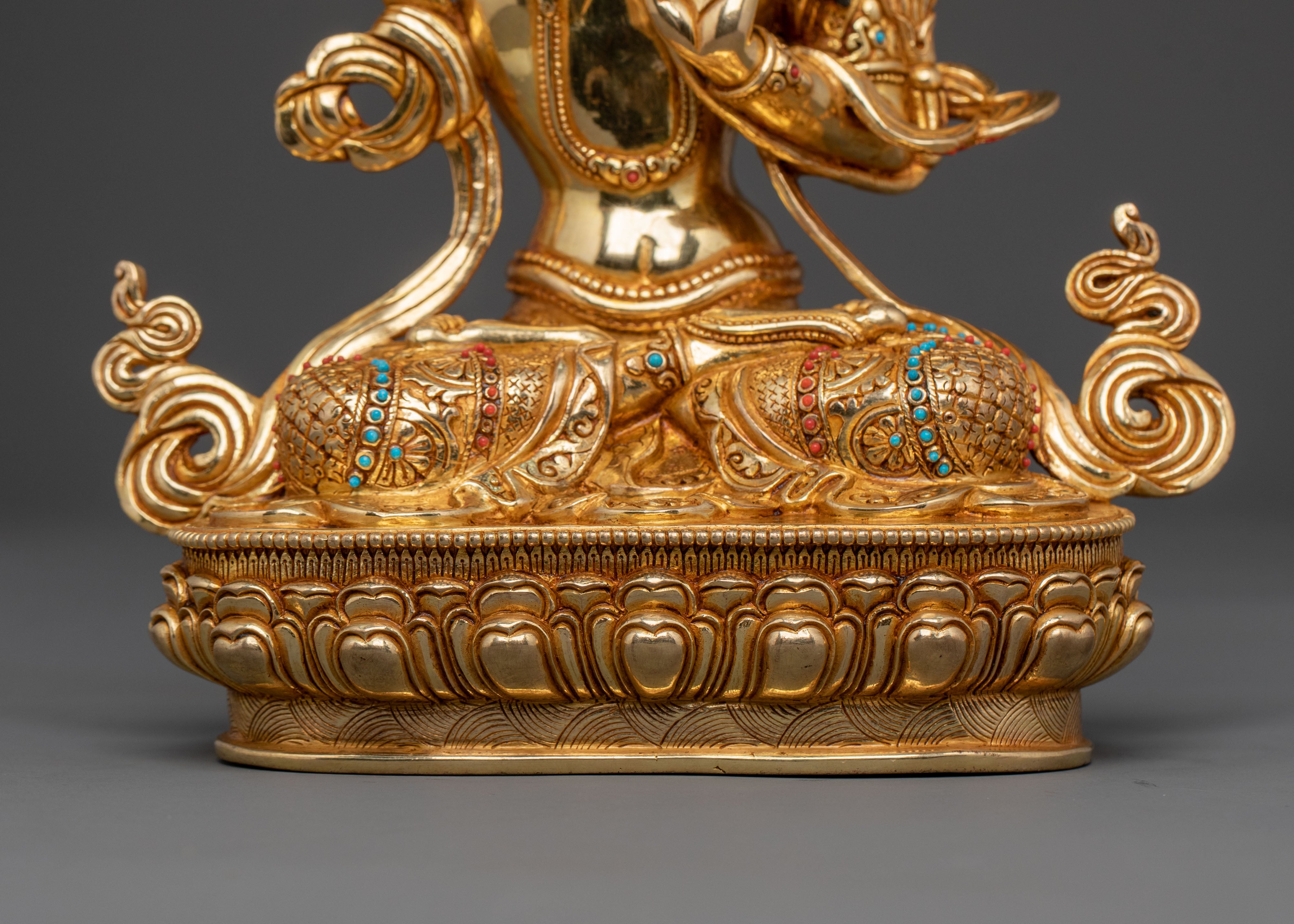 sacred manjushri copper statue | Symbol of Wisdom & Enlightened