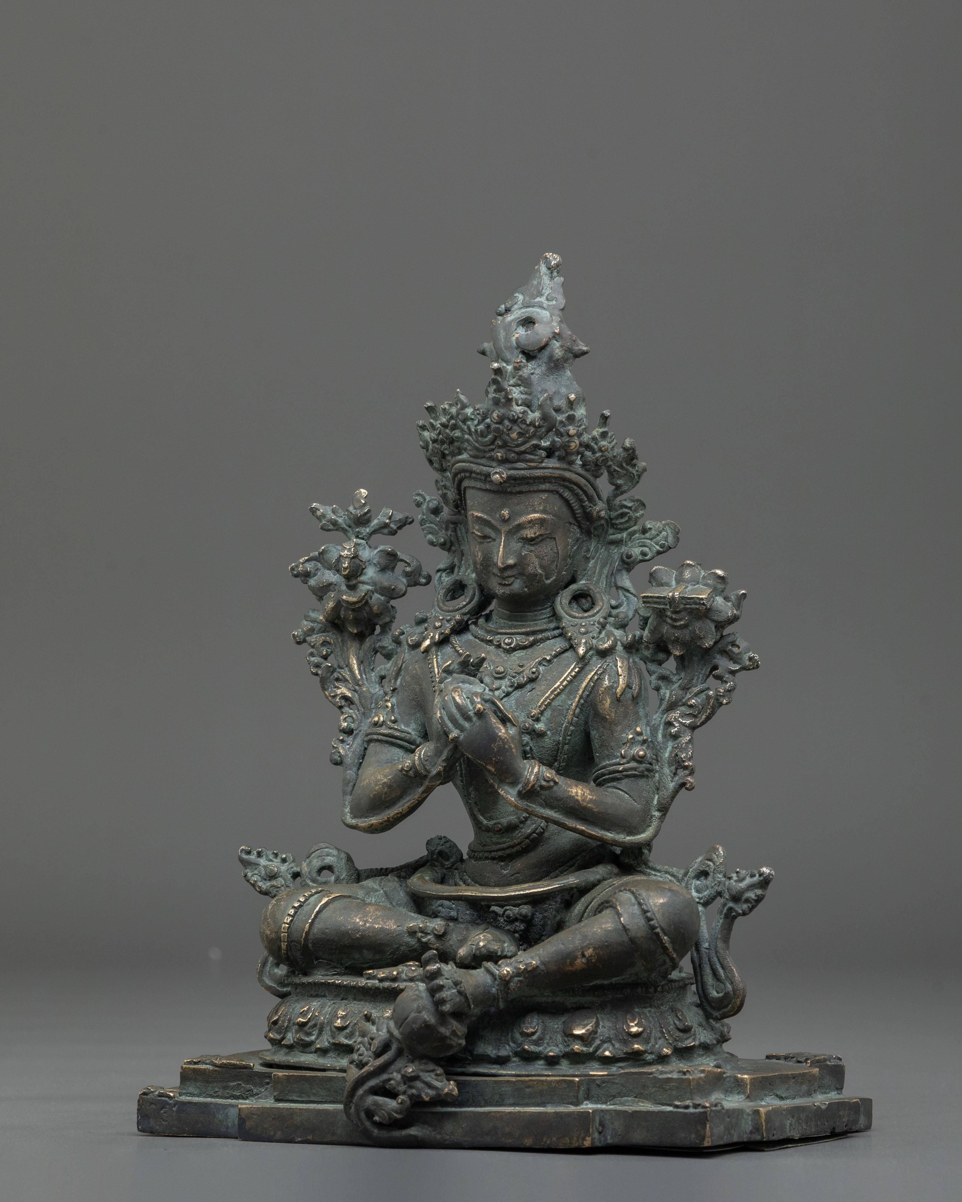 Tikshna Manjushri Copper Statue | Buddhist Altar Decor
