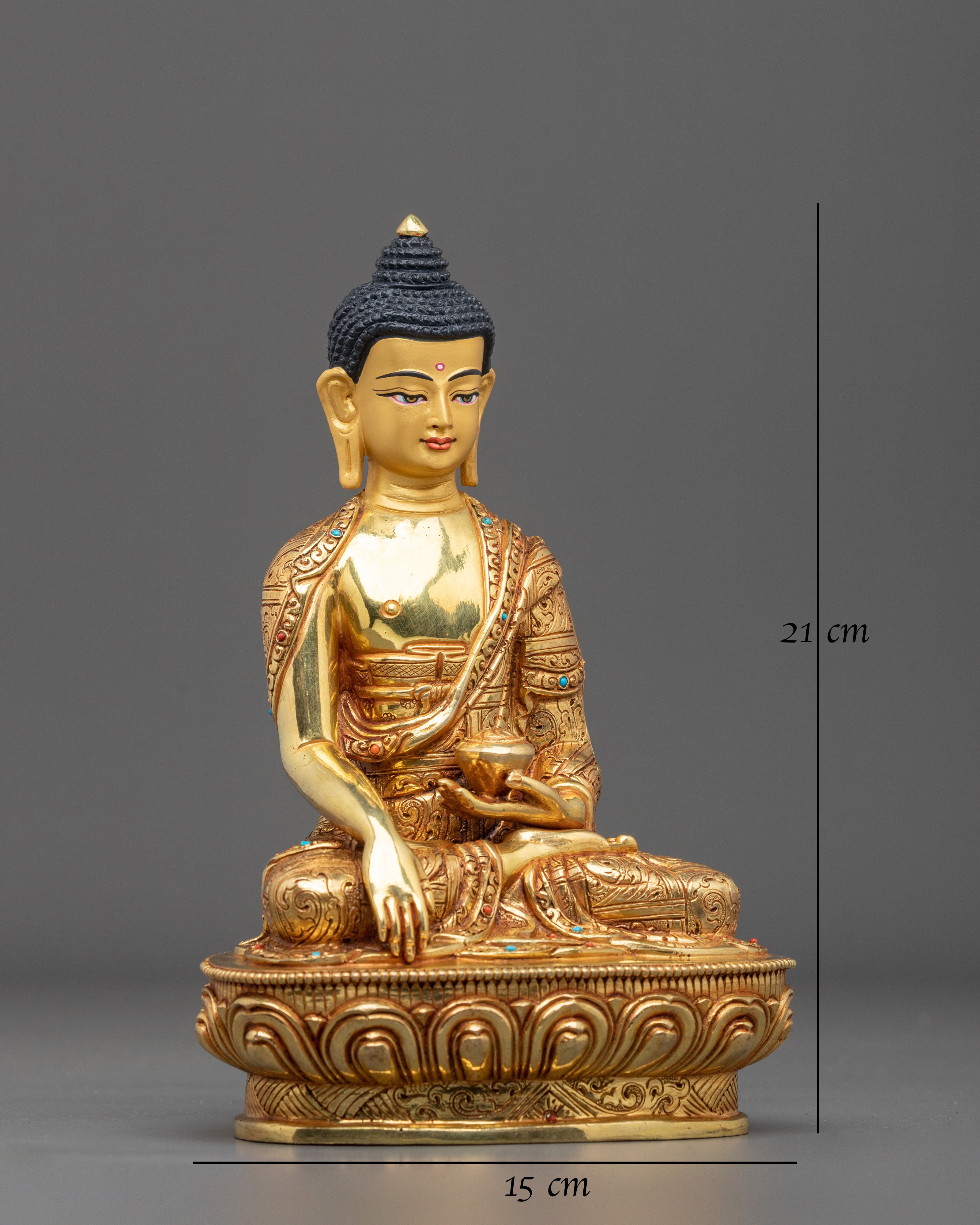Himalayan Sacred Figurine of Shakyamuni Buddha